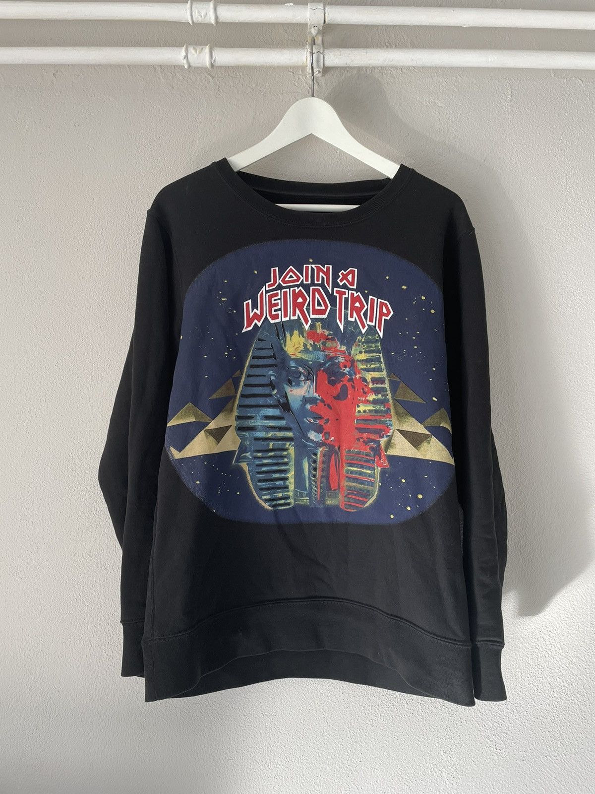 Balenciaga FW13 Egyptofunk Print Sweater Size US L / EU 52-54 / 3 - 1 Thumbnail