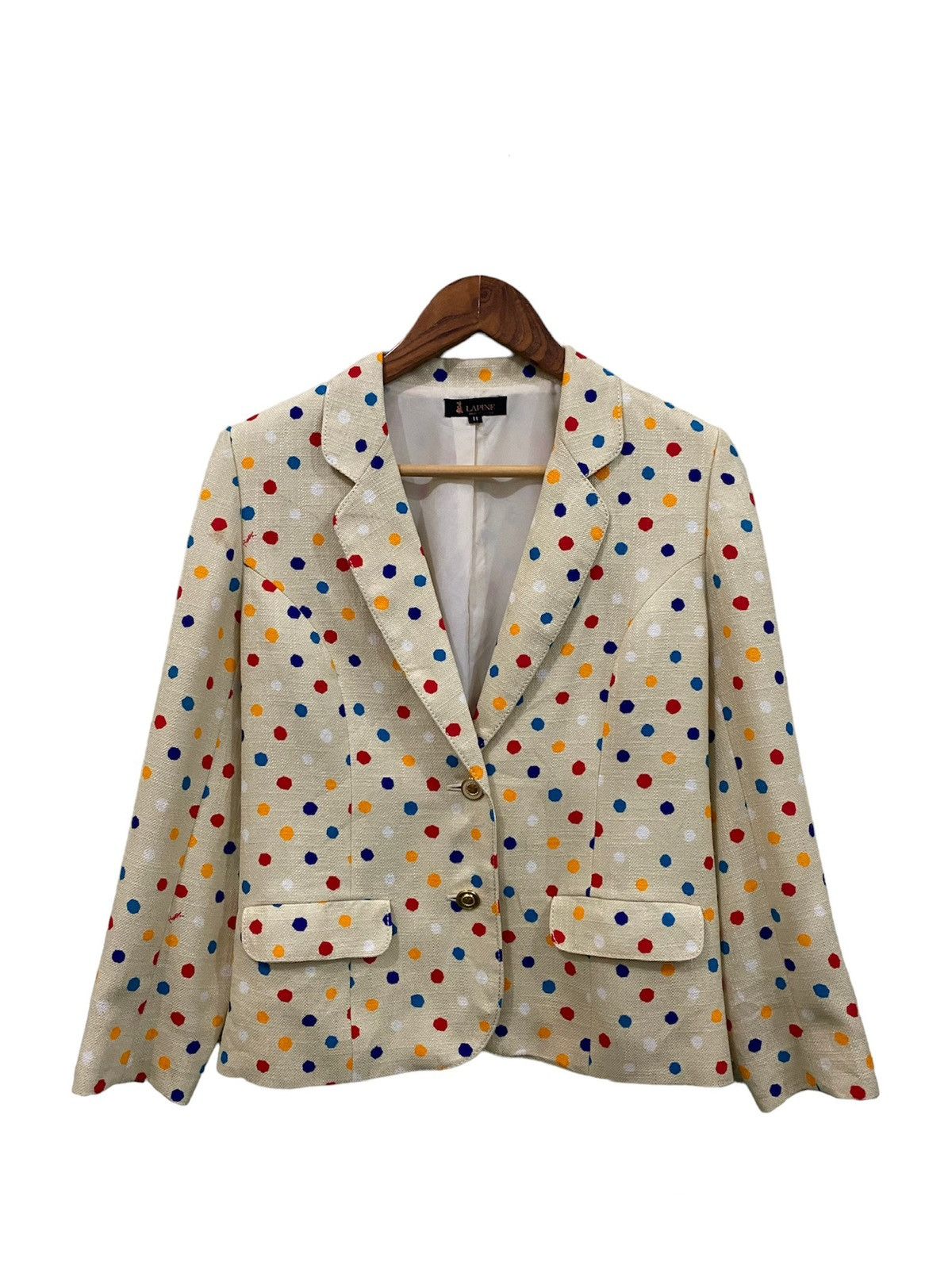Japanese Brand × Yves Saint Laurent Lapine YSL Print polcadot Jacket Size XS / US 0-2 / IT 36-38 - 1 Thumbnail
