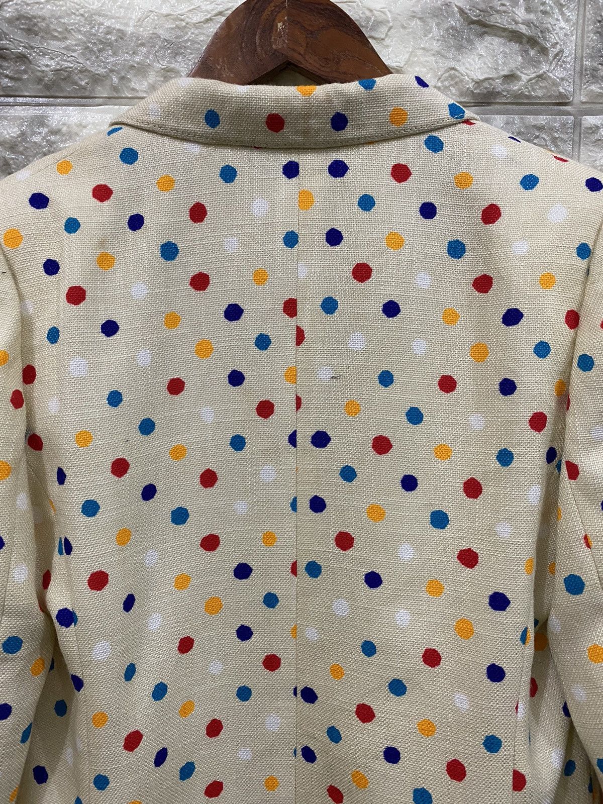 Japanese Brand × Yves Saint Laurent Lapine YSL Print polcadot Jacket Size XS / US 0-2 / IT 36-38 - 8 Thumbnail