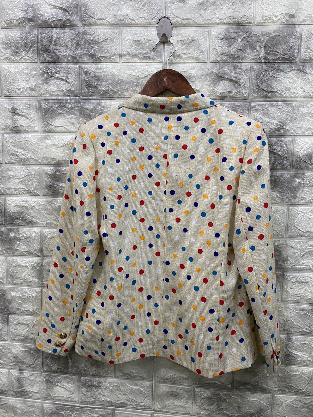 Japanese Brand × Yves Saint Laurent Lapine YSL Print polcadot Jacket Size XS / US 0-2 / IT 36-38 - 7 Thumbnail
