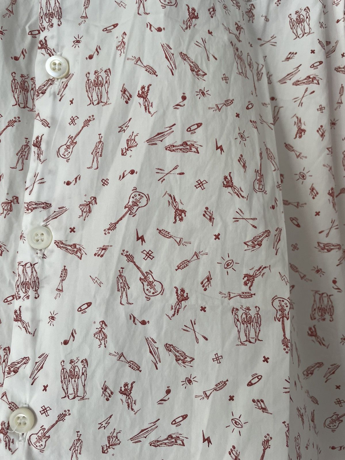 Prada Comic Print Button-Up Shirt Size US M / EU 48-50 / 2 - 5 Thumbnail