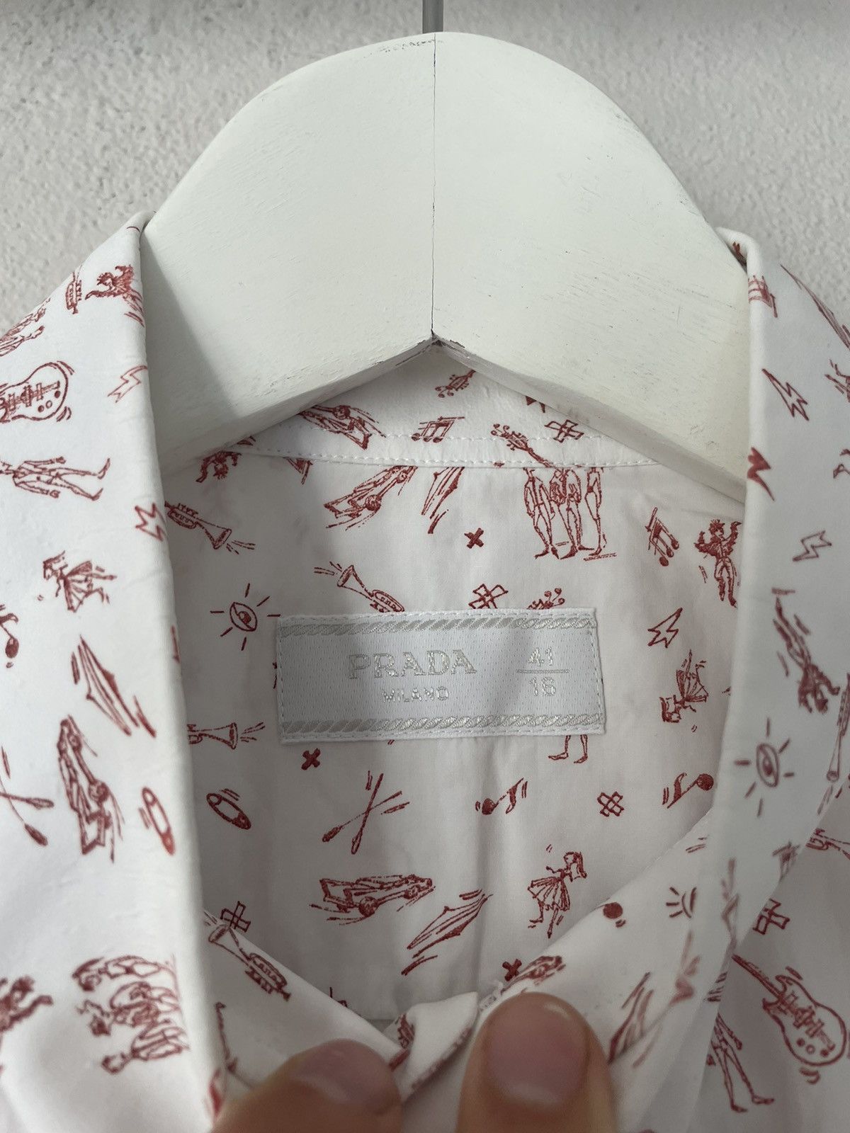 Prada Comic Print Button-Up Shirt Size US M / EU 48-50 / 2 - 6 Thumbnail