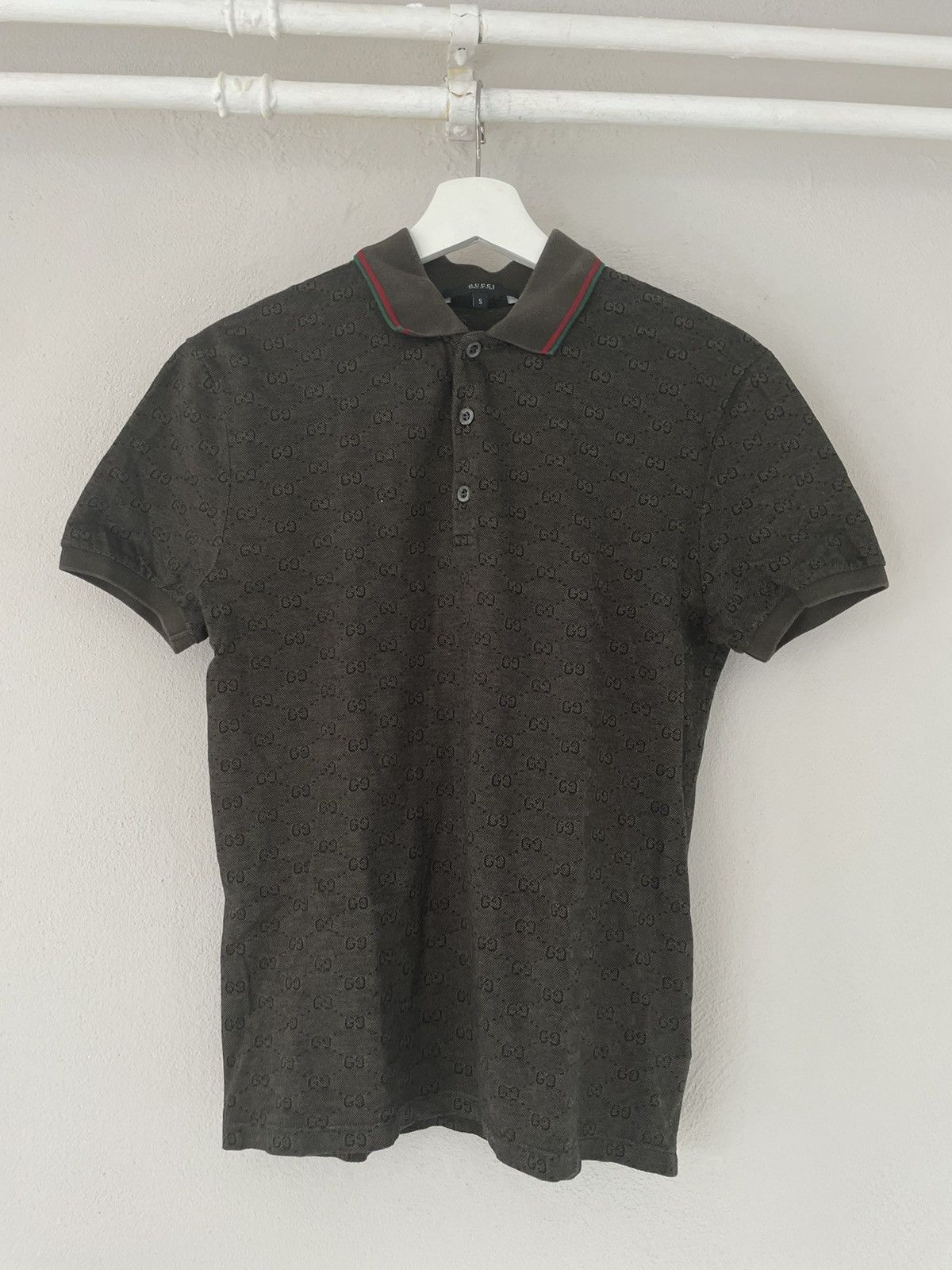 Gucci Brown GG Monogram Polo Size US S / EU 44-46 / 1 - 2 Thumbnail