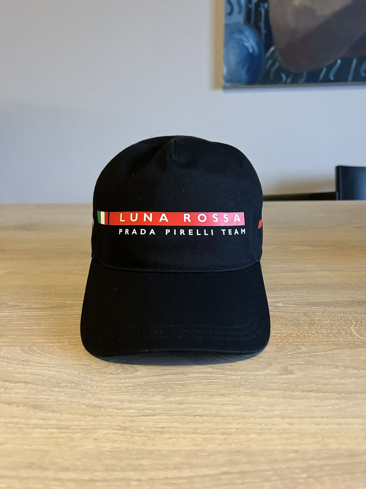 image of Black Prada Luna Rossa Pirelli Cap, Men's