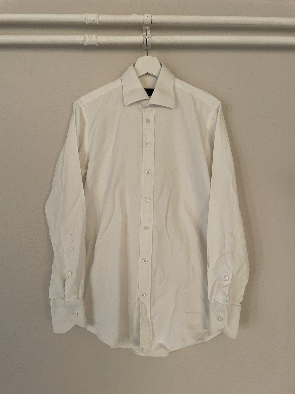 Fendi White Button-Up Shirt Size US M / EU 48-50 / 2 - 1 Thumbnail
