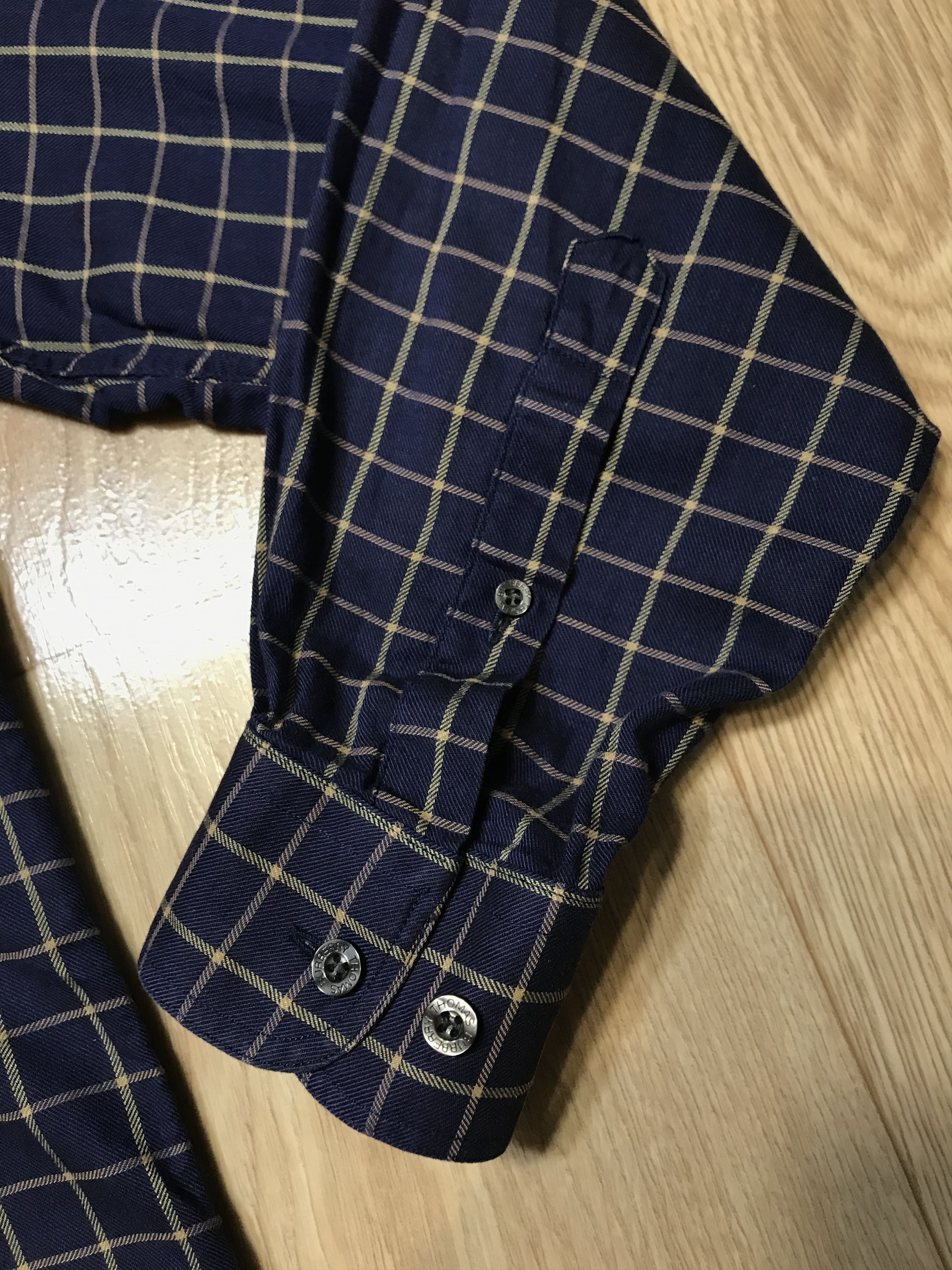 Burberry × Vintage Vintage Thomas Burberry Check Shirt Size US M / EU 48-50 / 2 - 6 Thumbnail
