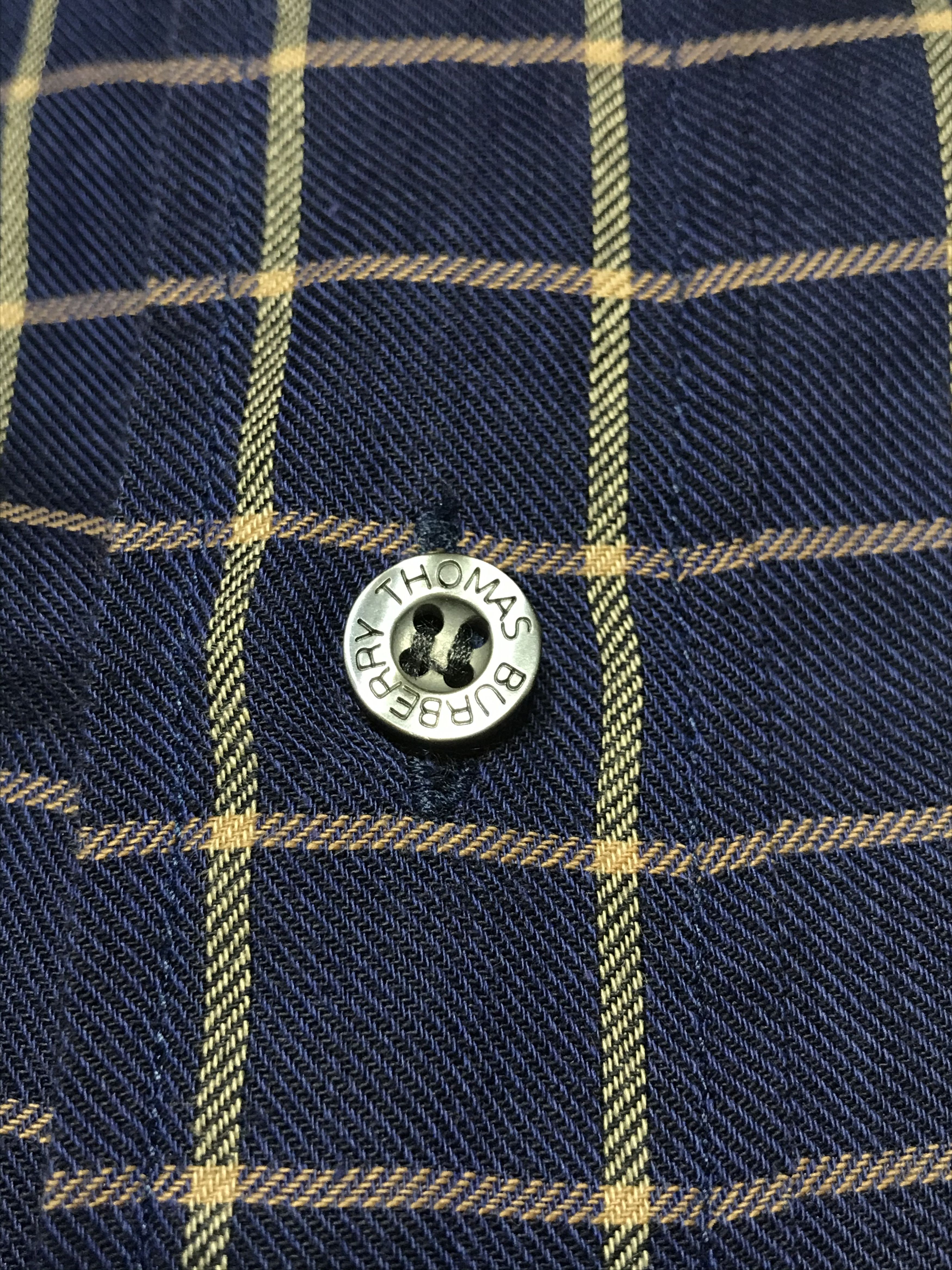 Burberry × Vintage Vintage Thomas Burberry Check Shirt Size US M / EU 48-50 / 2 - 7 Thumbnail