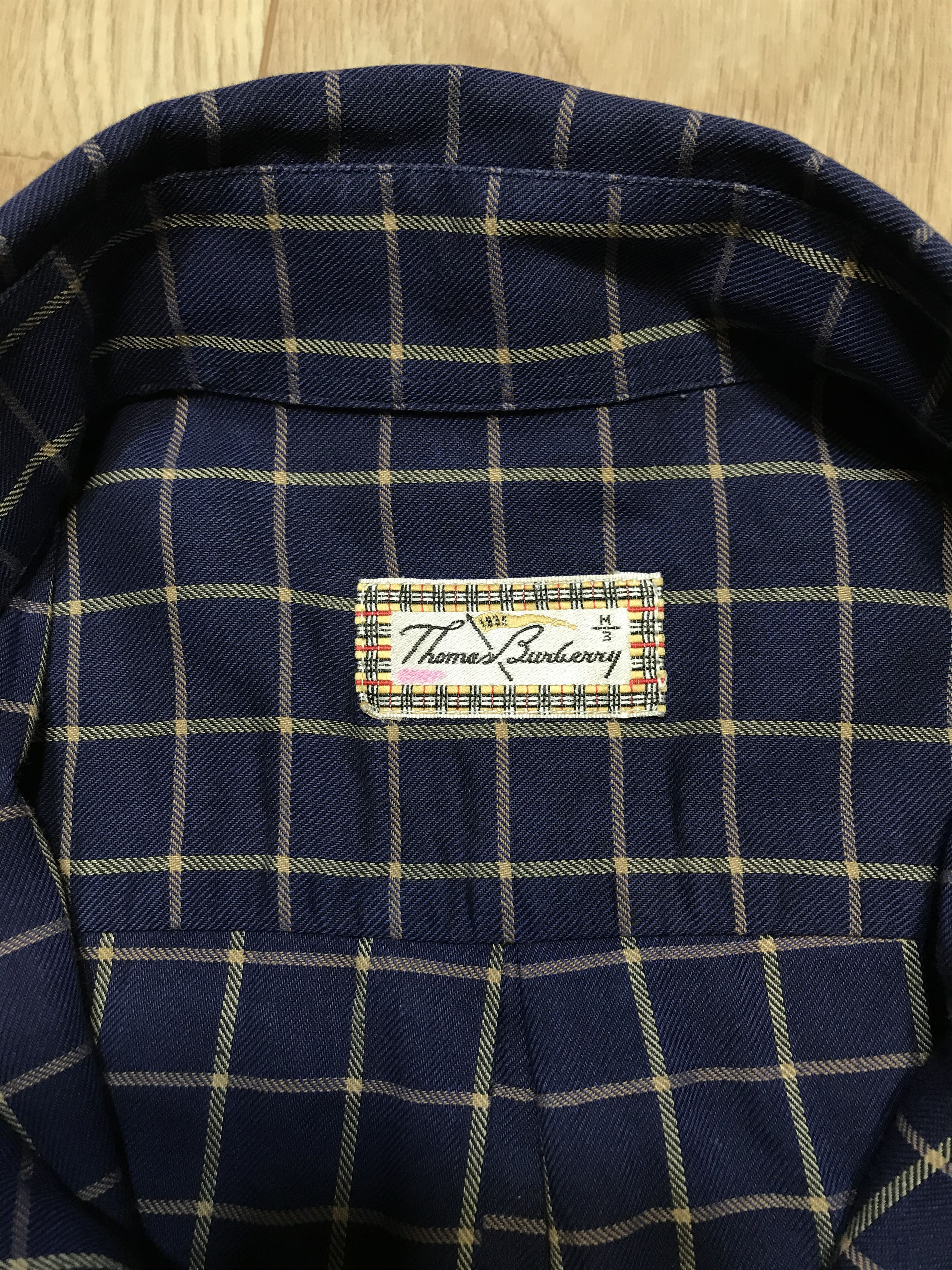 Burberry × Vintage Vintage Thomas Burberry Check Shirt Size US M / EU 48-50 / 2 - 10 Thumbnail