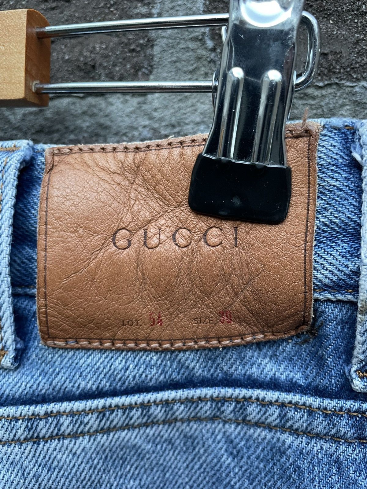 Gucci Butterfly Embroidered Jeans Size US 30 / EU 46 - 10 Thumbnail