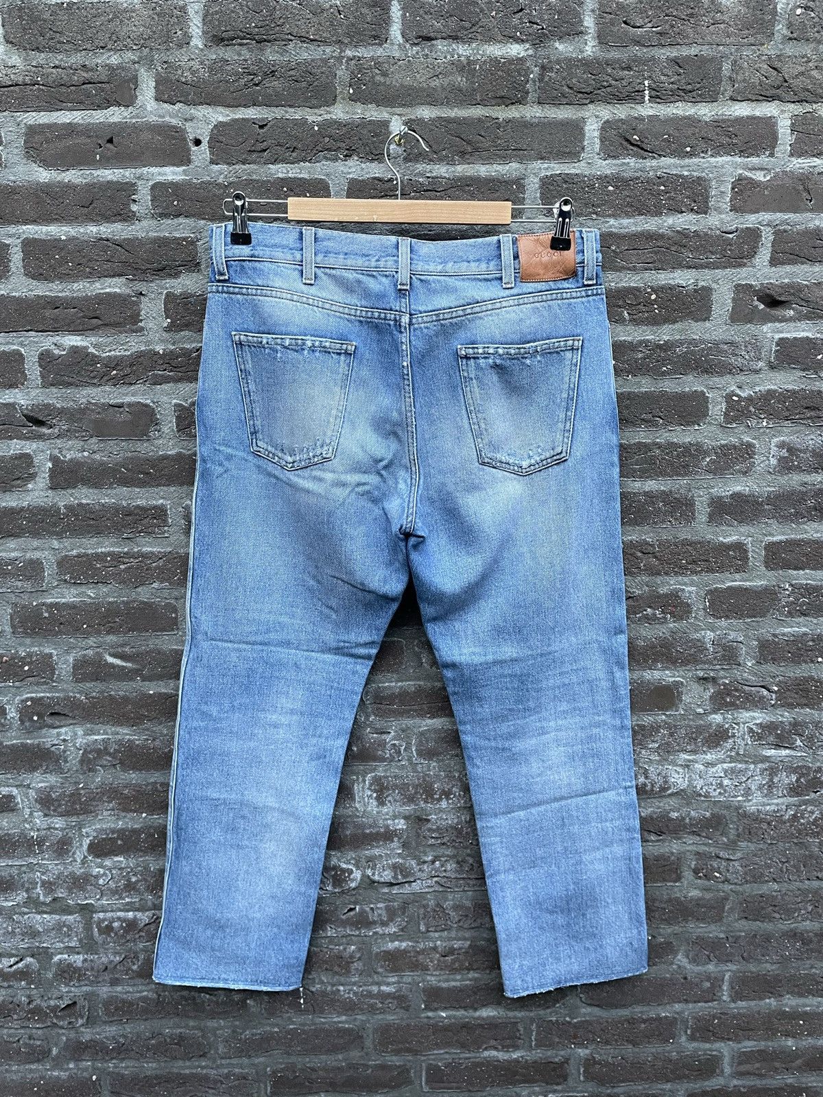 Gucci Butterfly Embroidered Jeans Size US 30 / EU 46 - 12 Thumbnail