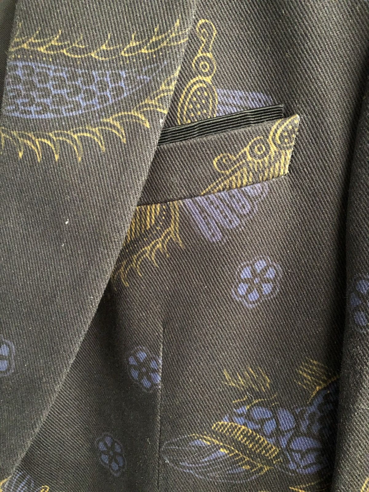 Dries Van Noten Floral Print Suit Blazer Jacket Size 48R - 8 Thumbnail