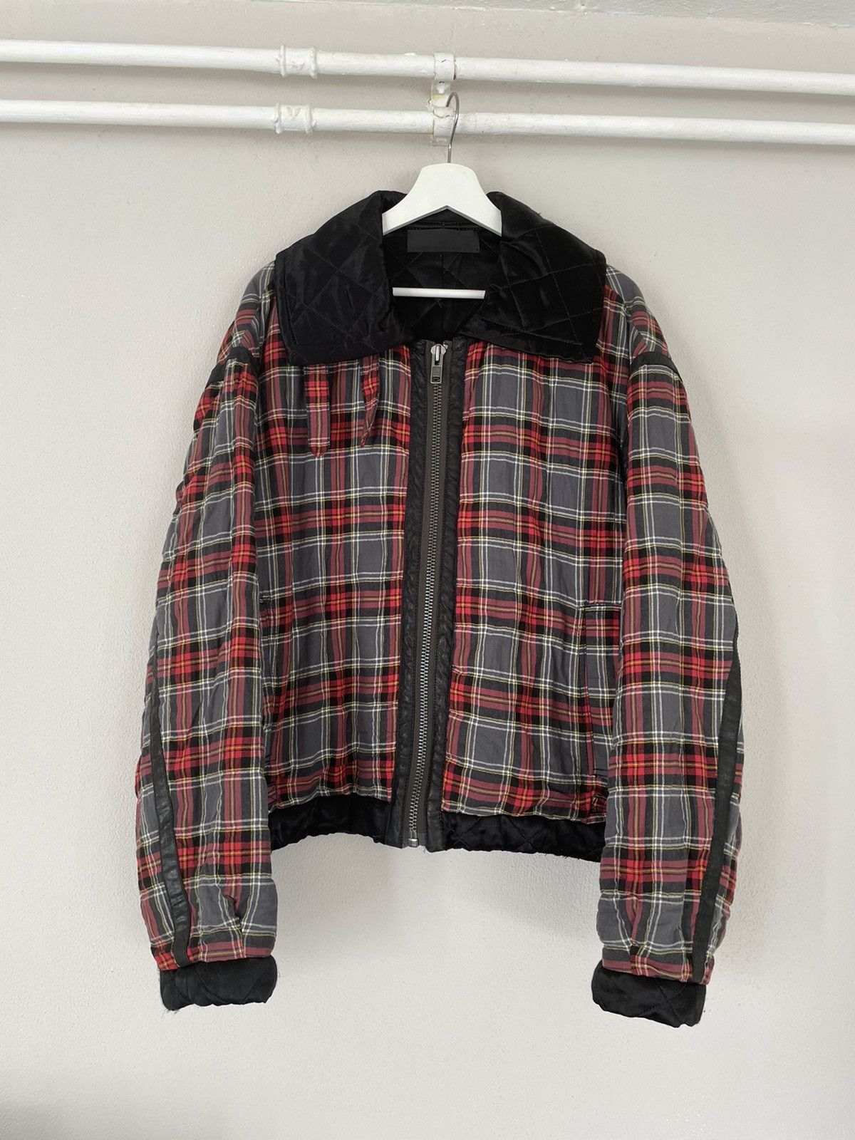 Haider Ackermann Red Checkered Plaid Jacket | Grailed