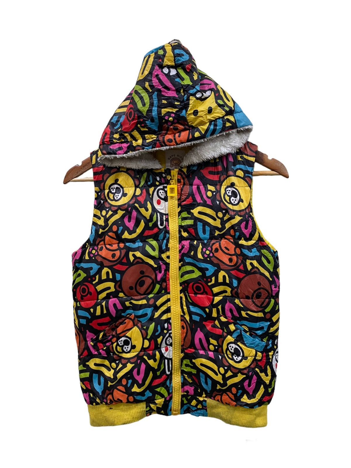 Japanese Brand Bape Kids by A Bathing Ape Sleeveless Hoodies Size US XS / EU 42 / 0 - 1 Thumbnail