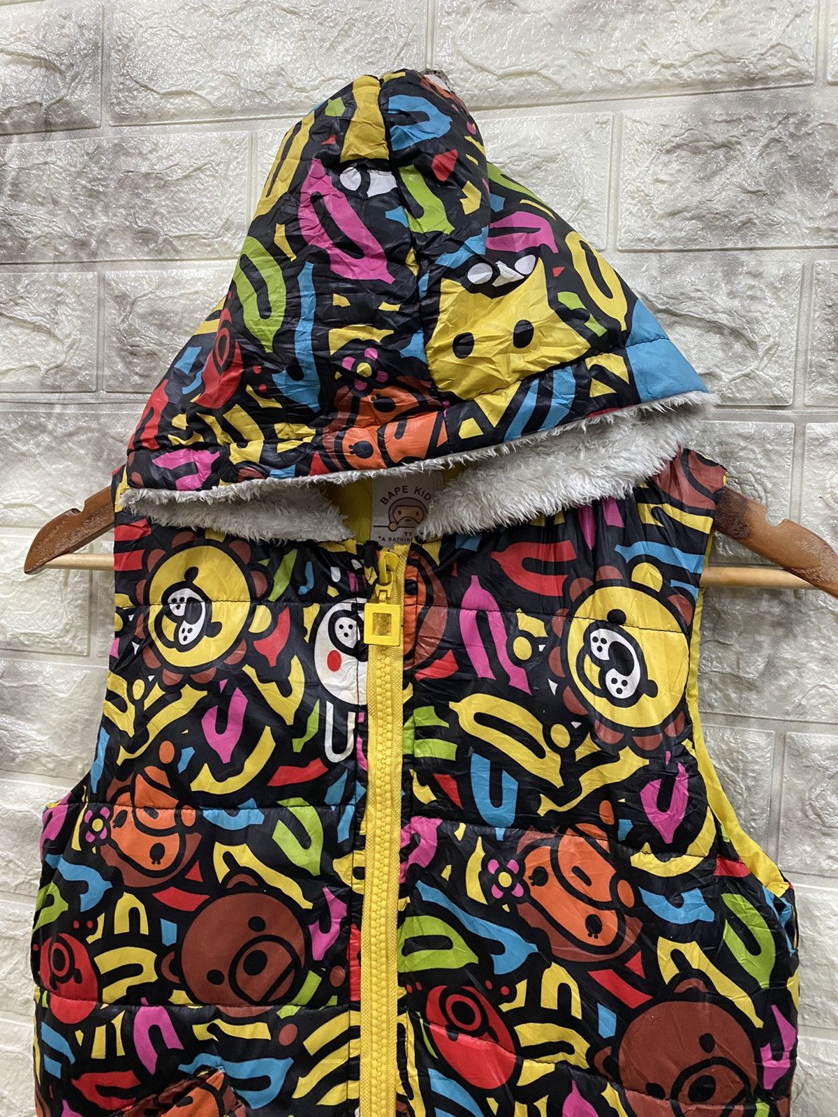 Japanese Brand Bape Kids by A Bathing Ape Sleeveless Hoodies Size US XS / EU 42 / 0 - 5 Thumbnail