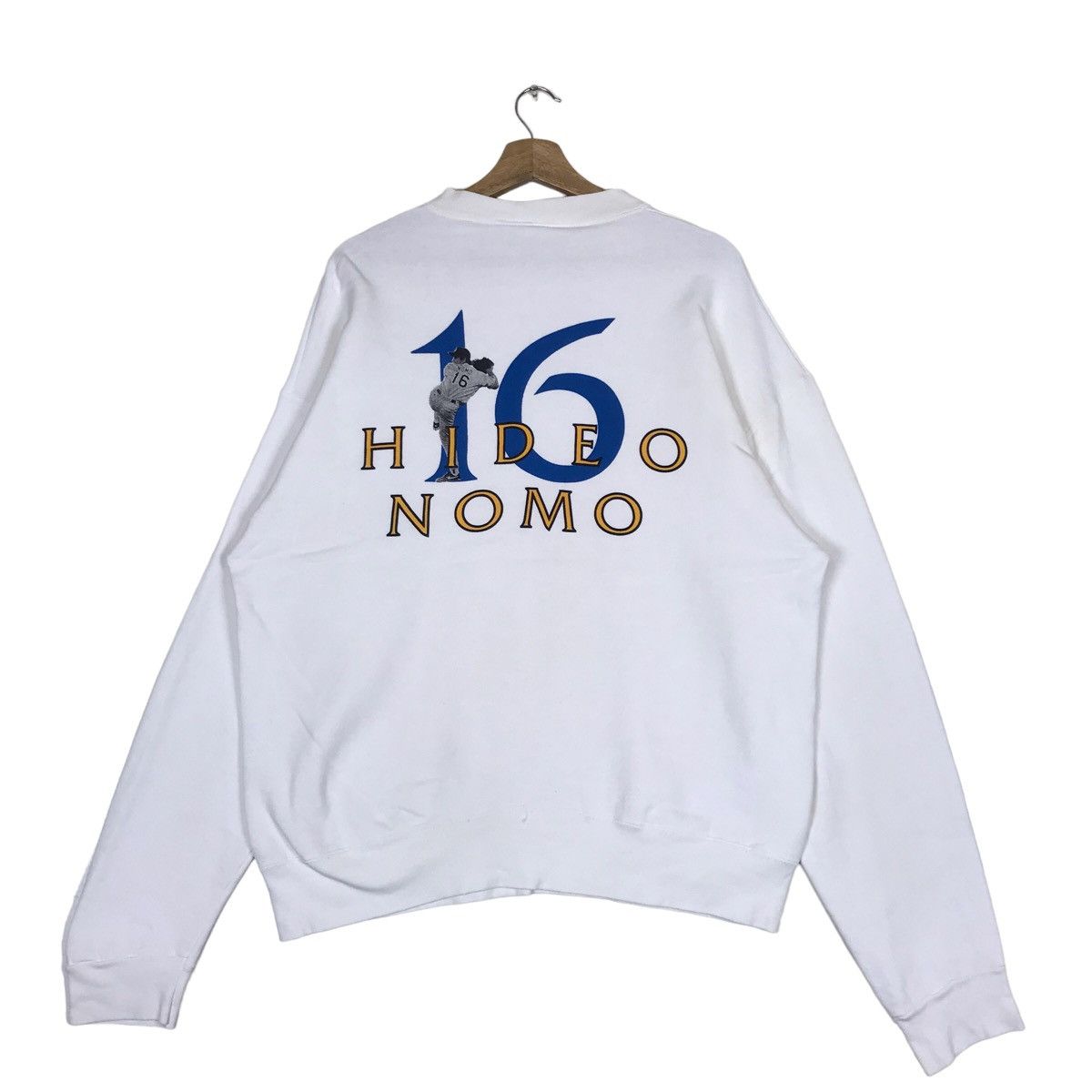 Vintage Dodgers Hideo Nomo Baseball Team Japan Pullover