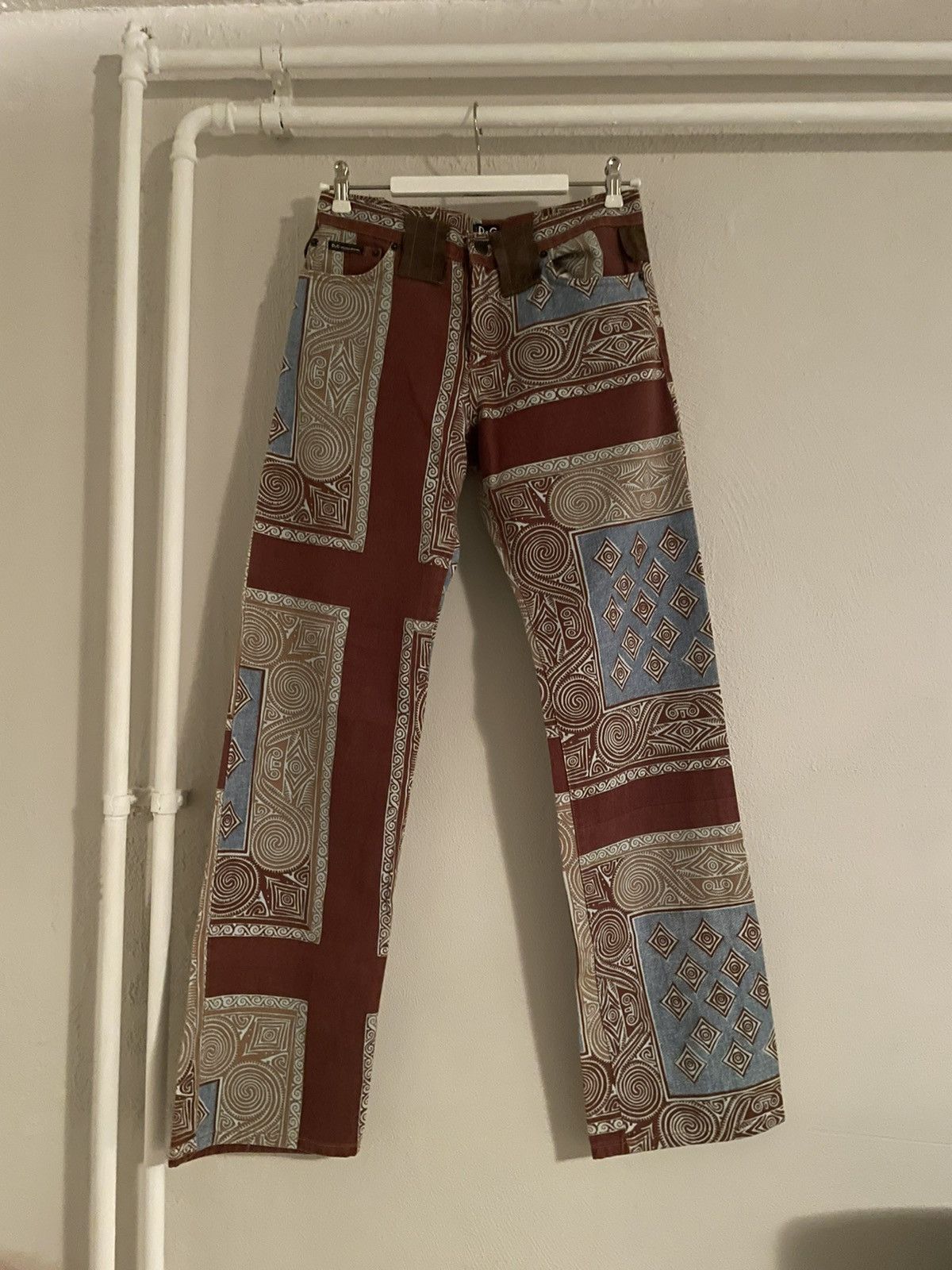Dolce & Gabbana Pattern Denim Jeans Size US 32 / EU 48 - 1 Thumbnail