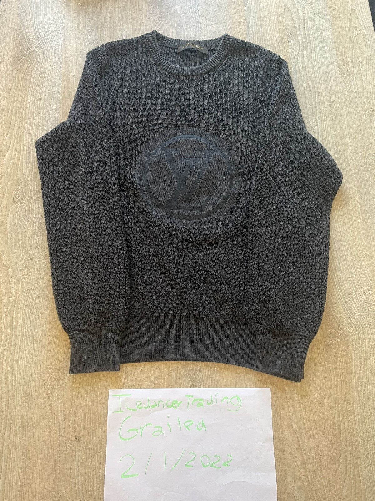 Louis Vuitton LV Logo Cotton/Silk Blend Knit Sweater Size US L / EU 52-54 / 3 - 10 Thumbnail