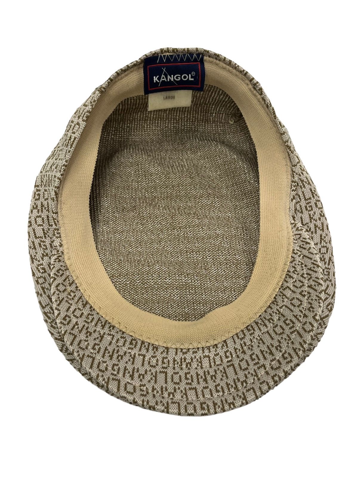 Kangol 🔥Vintage KANGOL JACQUARD Monogram Poly-Chlorofiber Flat Hat Size ONE SIZE - 6 Thumbnail
