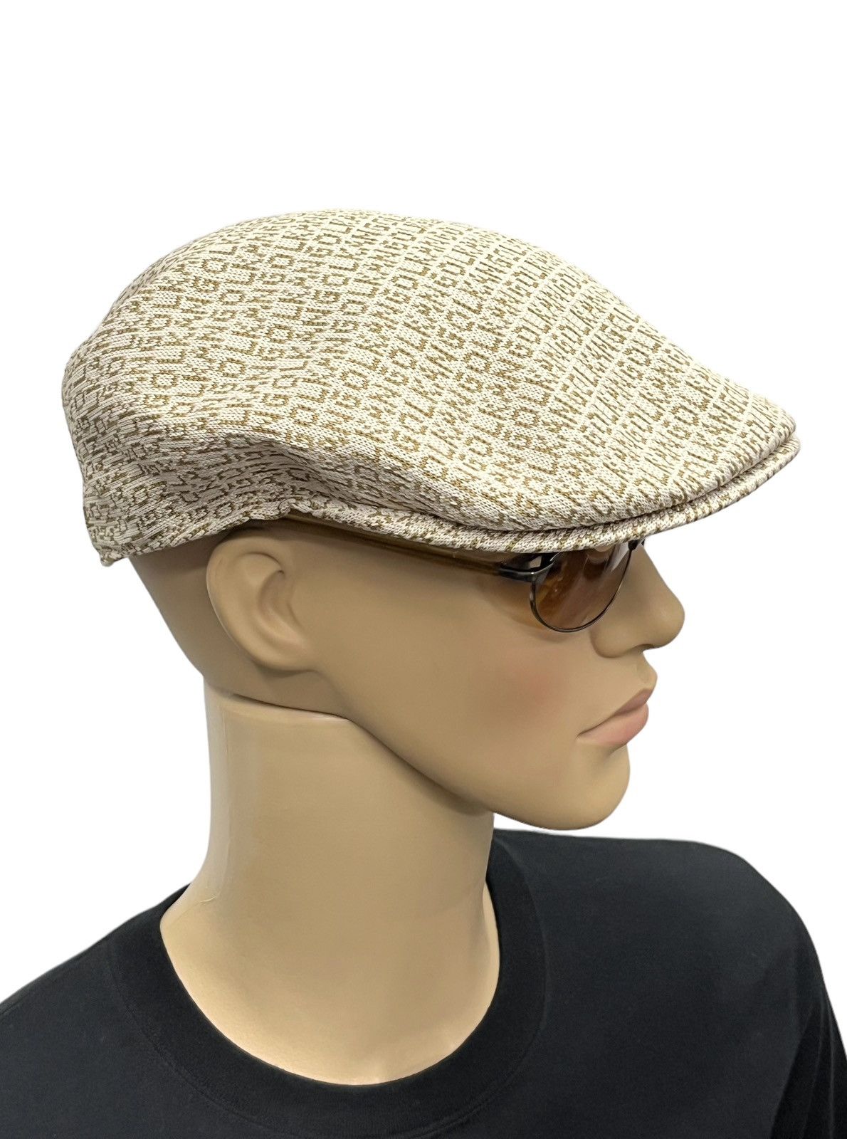 Kangol 🔥Vintage KANGOL JACQUARD Monogram Poly-Chlorofiber Flat Hat Size ONE SIZE - 1 Thumbnail