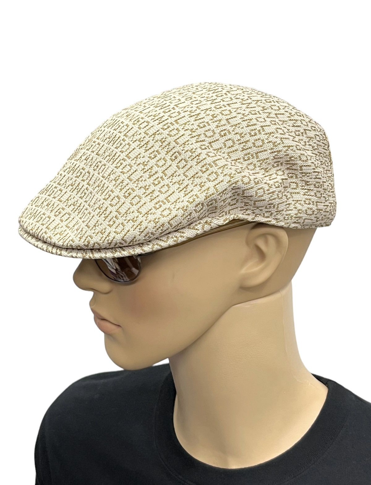 Kangol 🔥Vintage KANGOL JACQUARD Monogram Poly-Chlorofiber Flat Hat Size ONE SIZE - 2 Thumbnail