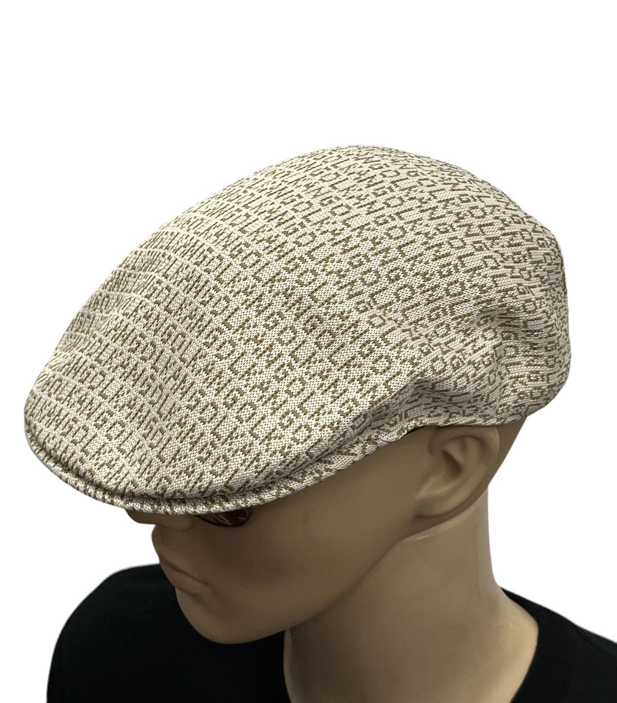 Kangol 🔥Vintage KANGOL JACQUARD Monogram Poly-Chlorofiber Flat Hat Size ONE SIZE - 3 Thumbnail