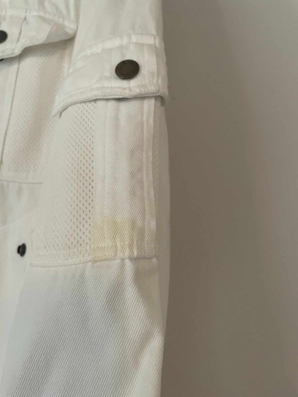 Dolce & Gabbana White Combat Rebel Cargo Bomber Size US M / EU 48-50 / 2 - 6 Thumbnail
