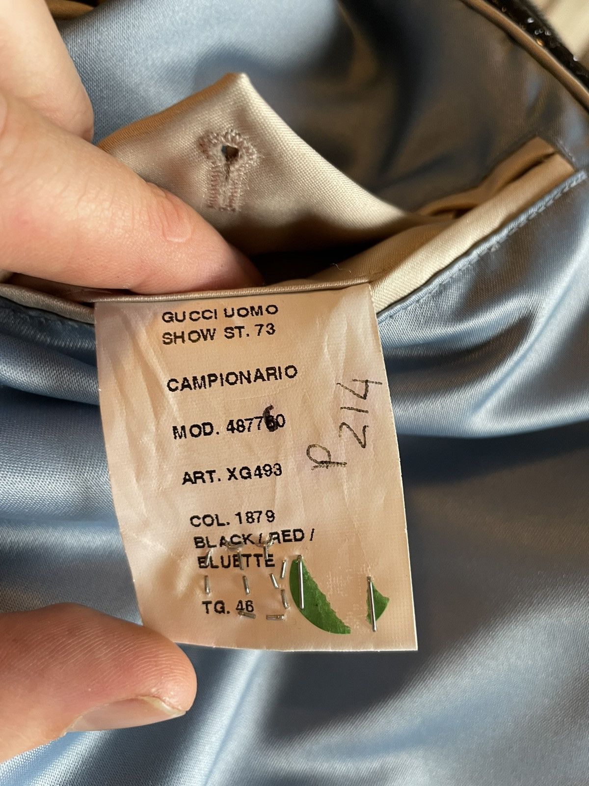 Gucci BNWT ‘Biddenden Road’ Crackled Goat Leather Bomber Jacket Size US S / EU 44-46 / 1 - 7 Thumbnail