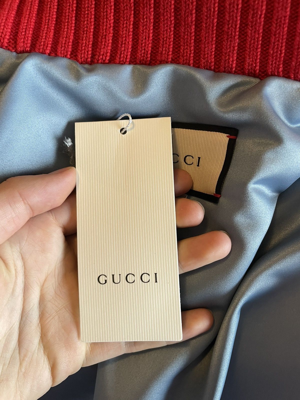 Gucci BNWT ‘Biddenden Road’ Crackled Goat Leather Bomber Jacket Size US S / EU 44-46 / 1 - 6 Thumbnail