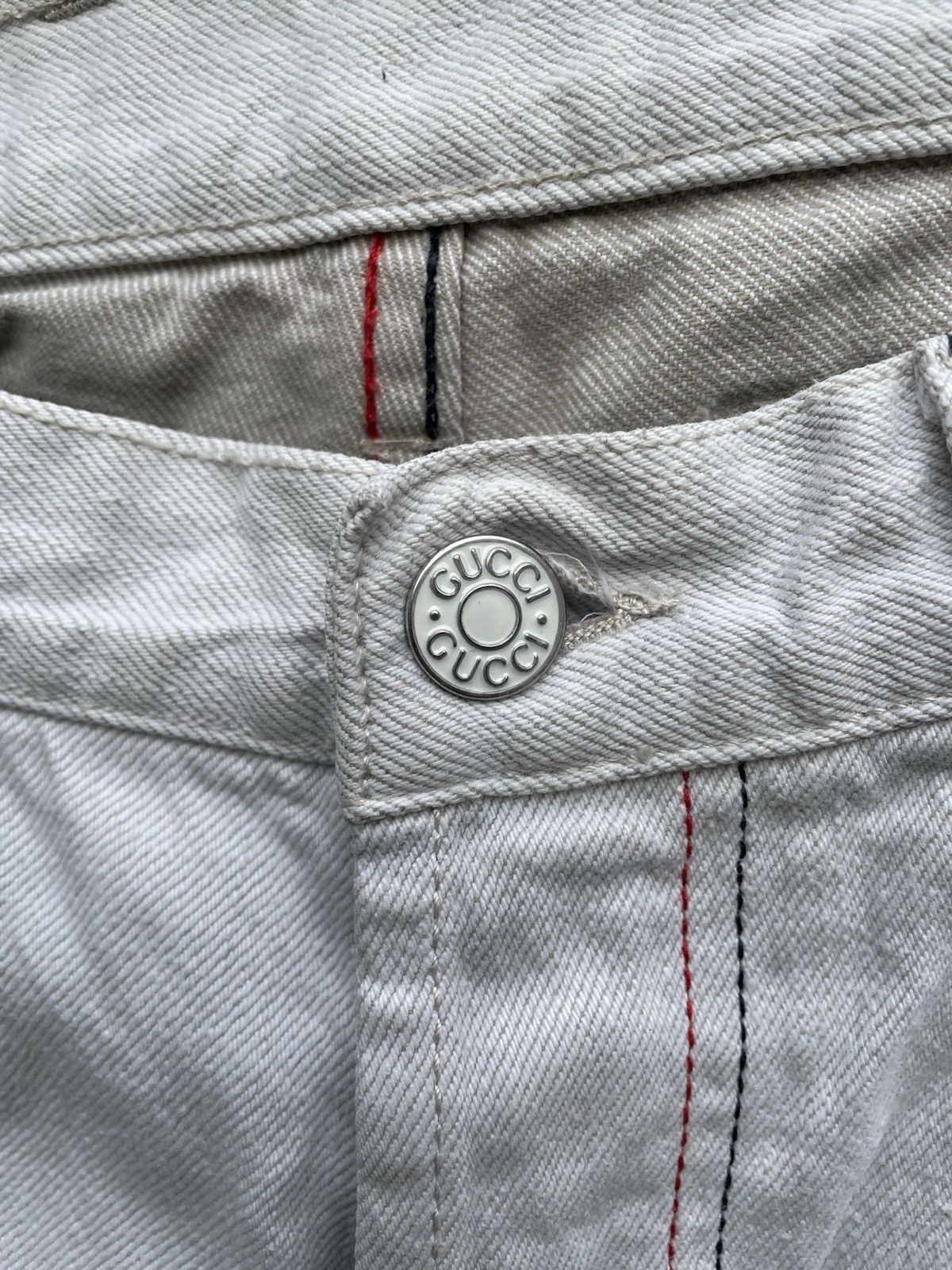 Gucci SS2008 White Painted Jeans Size US 32 / EU 48 - 3 Thumbnail