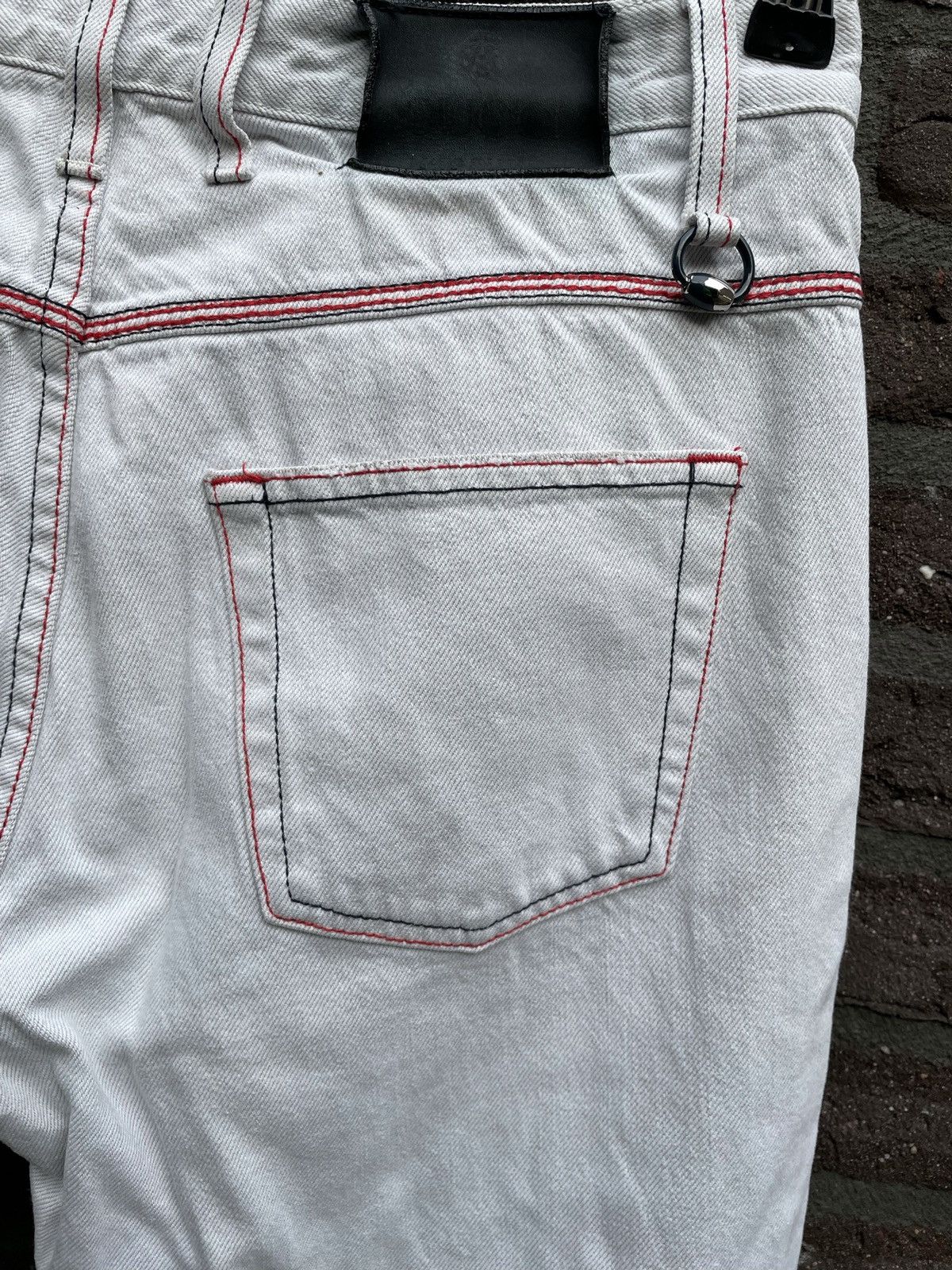 Gucci SS2008 White Painted Jeans Size US 32 / EU 48 - 9 Thumbnail