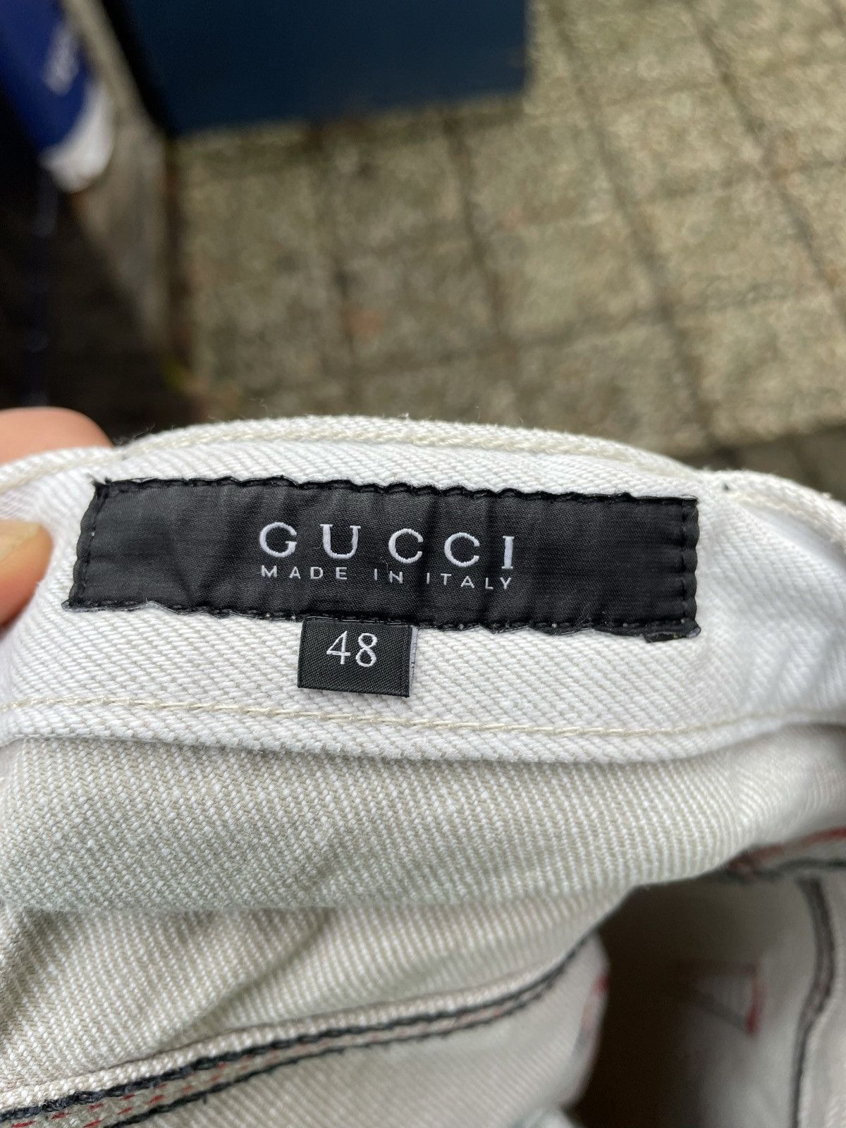 Gucci SS2008 White Painted Jeans Size US 32 / EU 48 - 11 Thumbnail