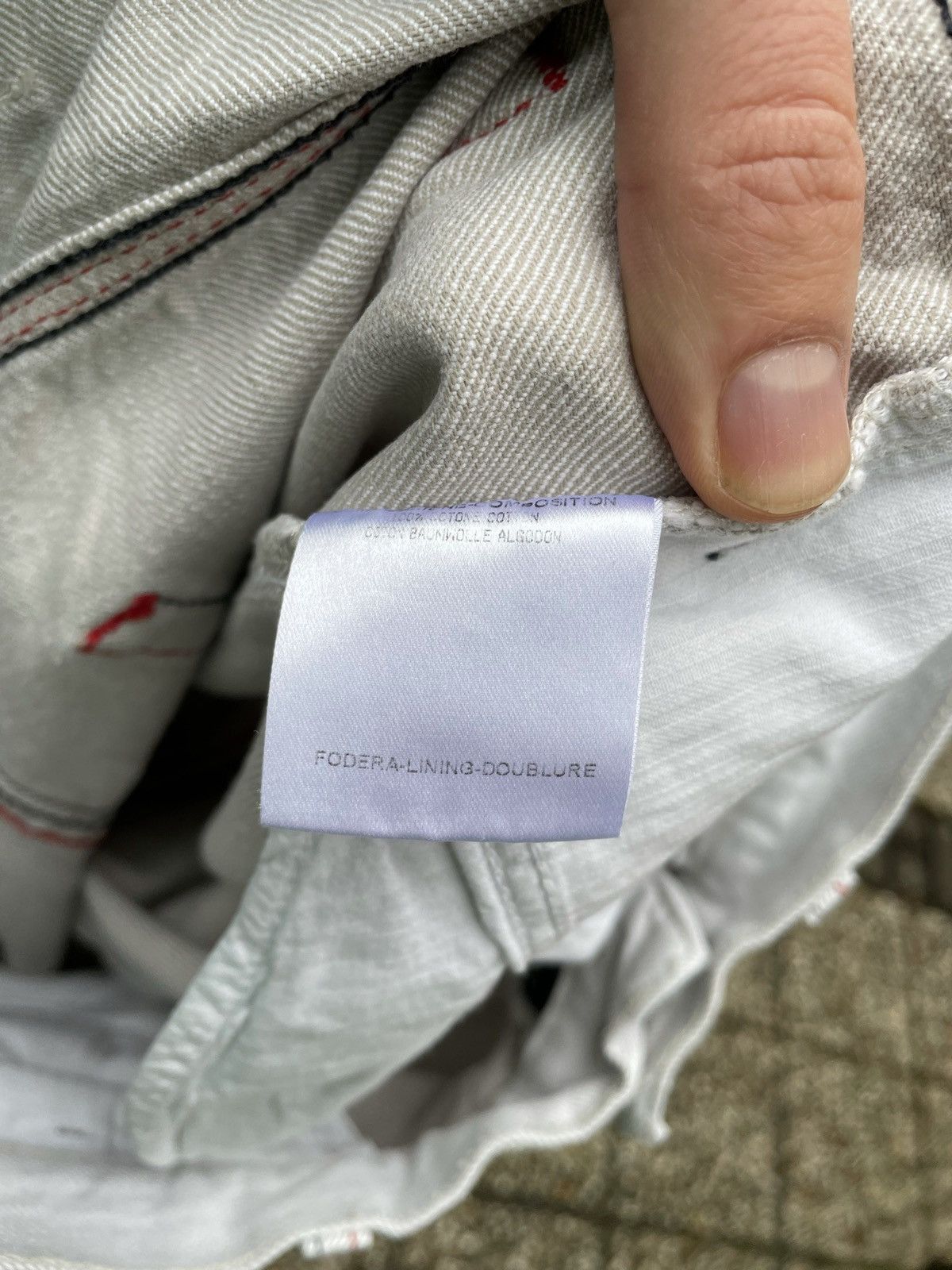 Gucci SS2008 White Painted Jeans Size US 32 / EU 48 - 14 Thumbnail