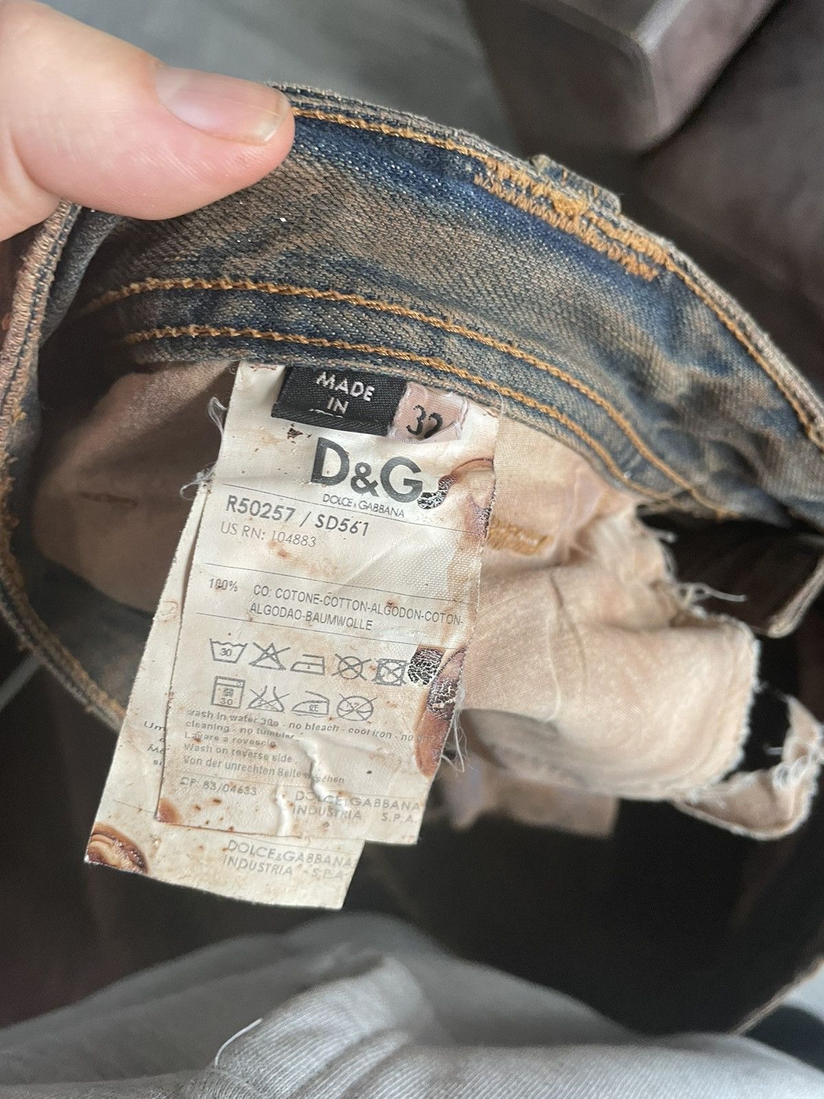 Dolce & Gabbana Boro Stitching Jeans Size US 32 / EU 48 - 14 Thumbnail
