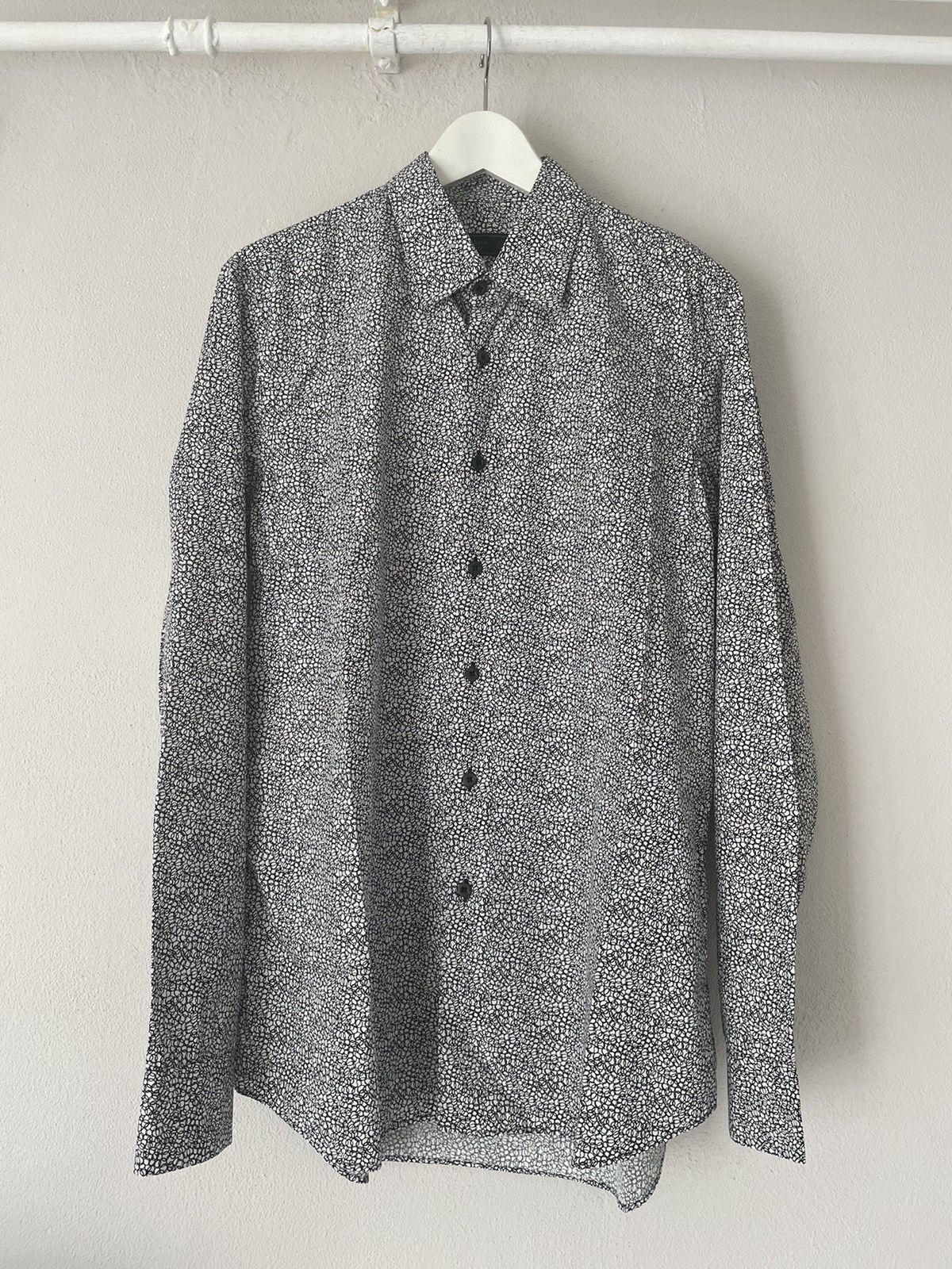 Prada Abstract Circles Pattern Shirt Size US L / EU 52-54 / 3 - 1 Thumbnail