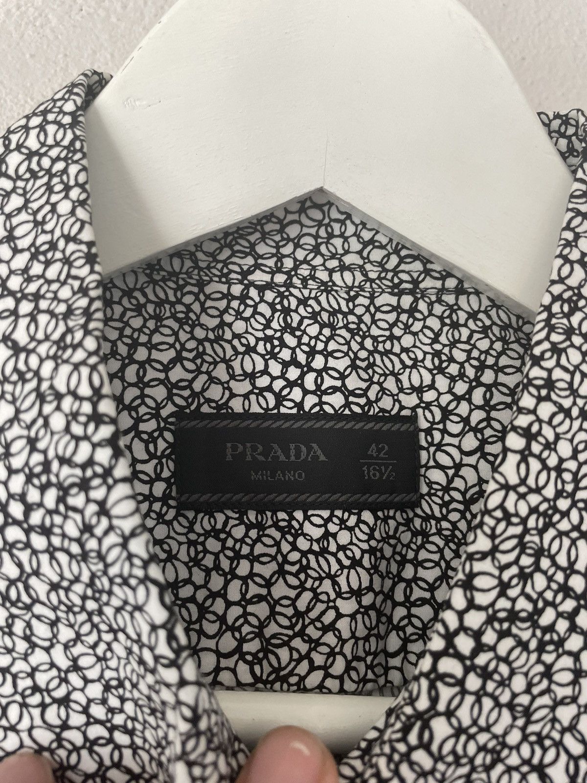 Prada Abstract Circles Pattern Shirt Size US L / EU 52-54 / 3 - 8 Thumbnail