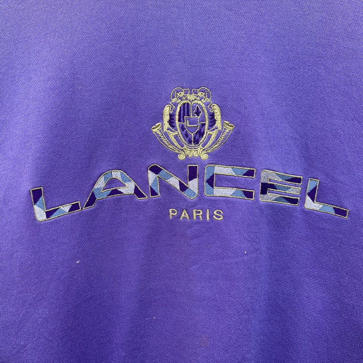Lancel × Vintage Vintage 90s Lancel Sweatshirt Embroidered Logo Size US L / EU 52-54 / 3 - 5 Thumbnail