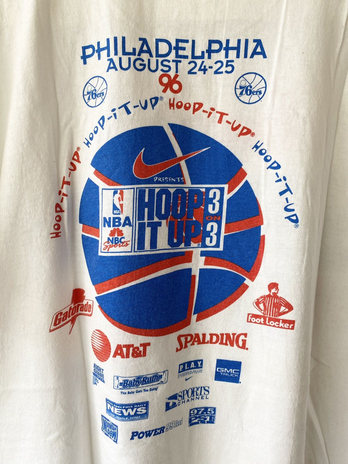 Nike × Vintage VINTAGE 1996 NIKE HOOP 3 IT UP 3 STREET BASKETBALL TEE Size US L / EU 52-54 / 3 - 7 Thumbnail