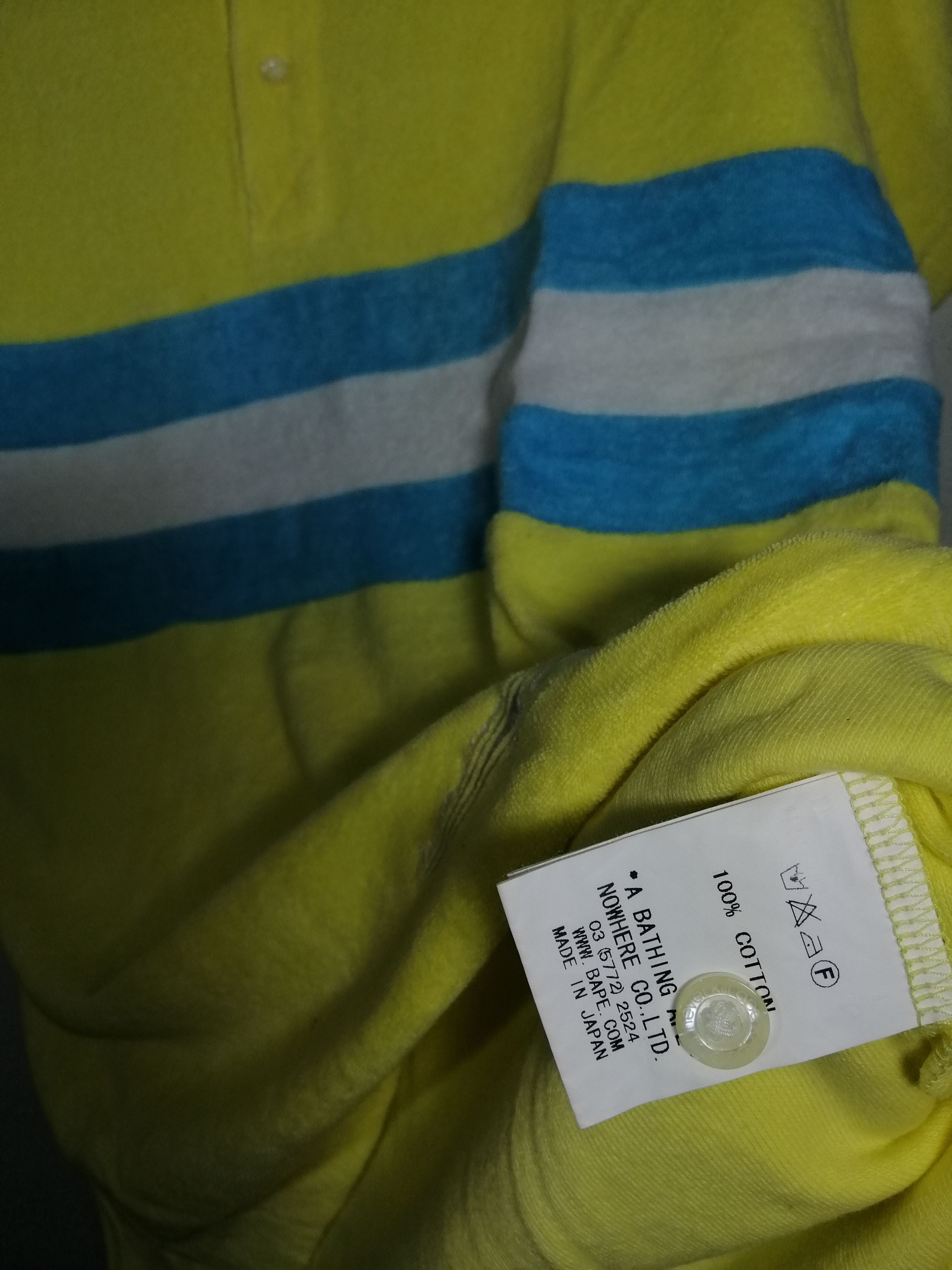 Bape A BATHING APE POLO TRICOLOR Size US S / EU 44-46 / 1 - 4 Thumbnail