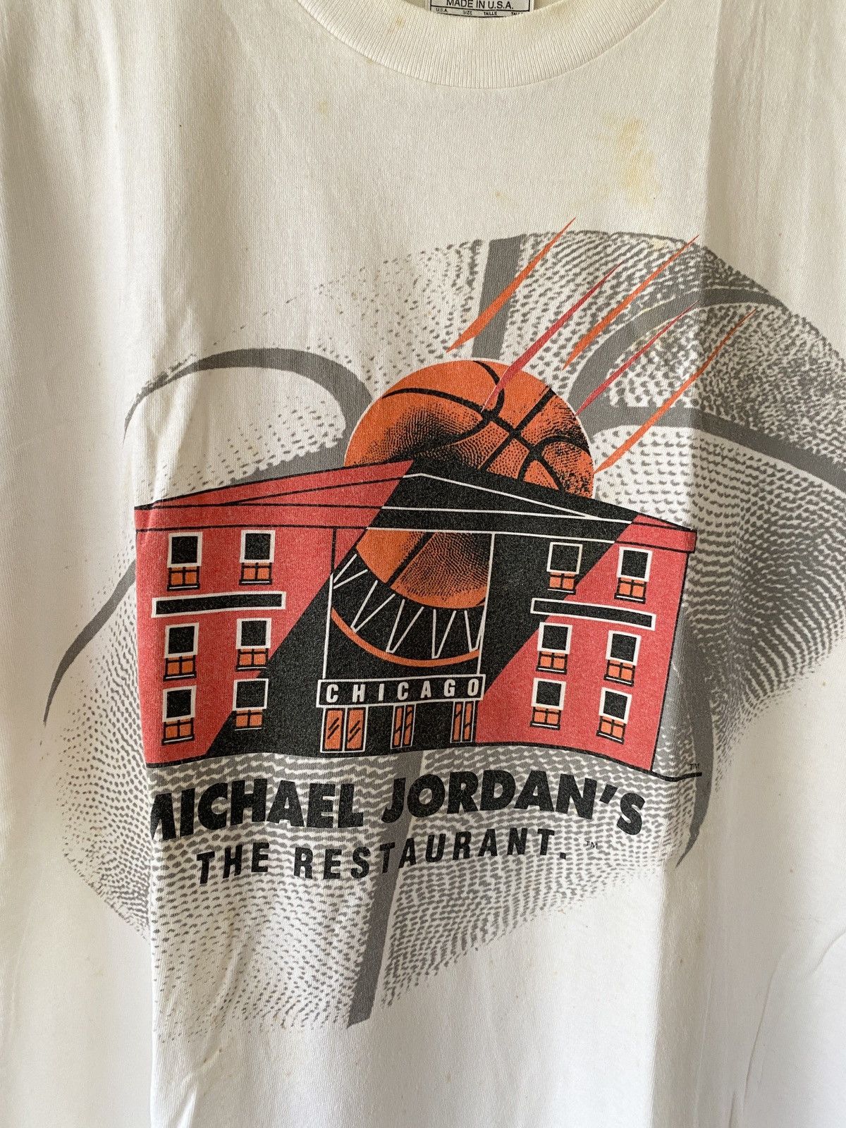 Nike × Vintage VINTAGE 90’ NIKE MICHAEL JORDAN RESTAURANT TEE Size US L / EU 52-54 / 3 - 2 Thumbnail