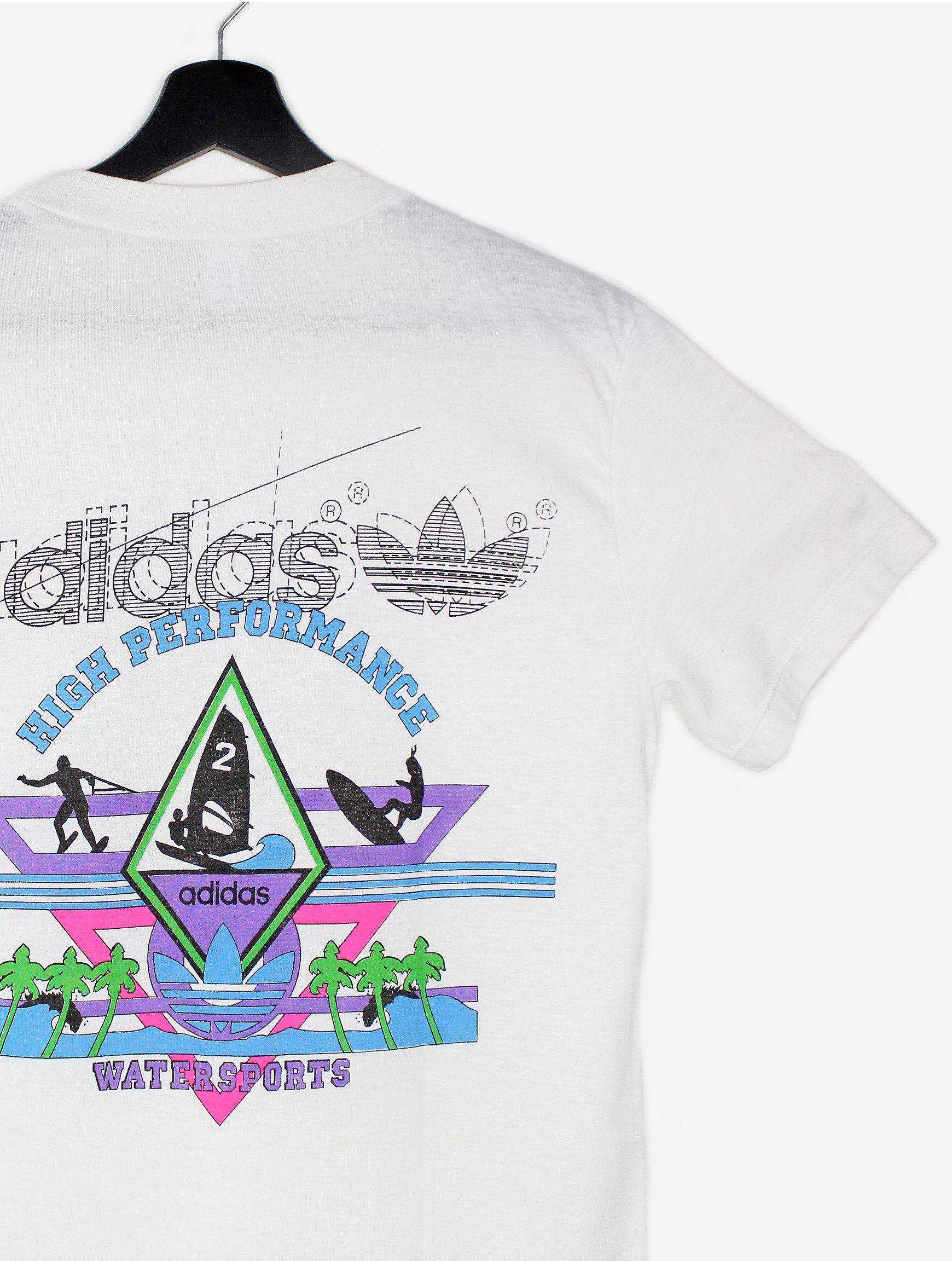 Adidas NOS 80s vintage adidas Watersports t-shirt Spain OG DS Size US XS / EU 42 / 0 - 2 Thumbnail