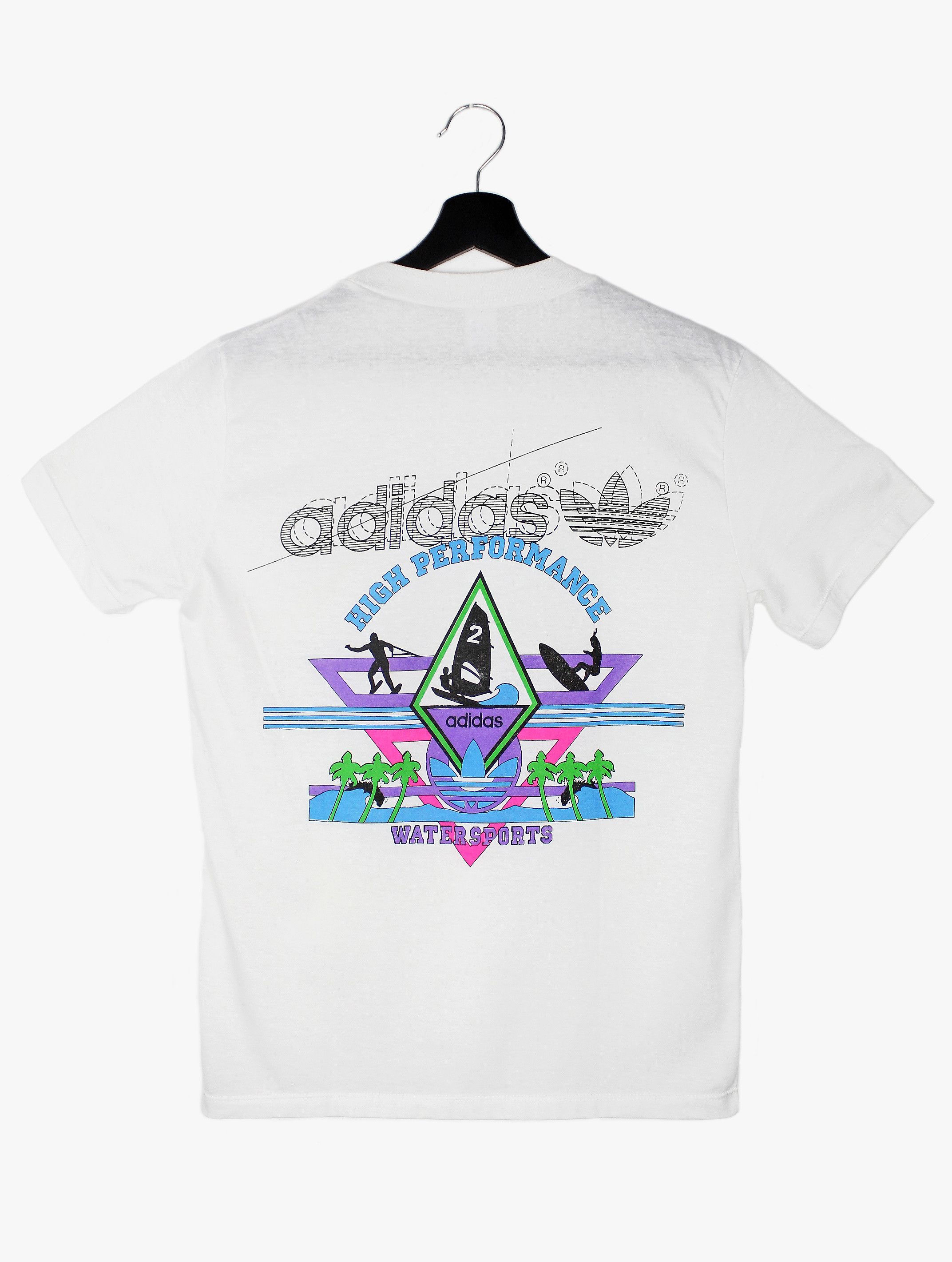 Adidas NOS 80s vintage adidas Watersports t-shirt Spain OG DS Size M / US 6-8 / IT 42-44 - 1 Thumbnail