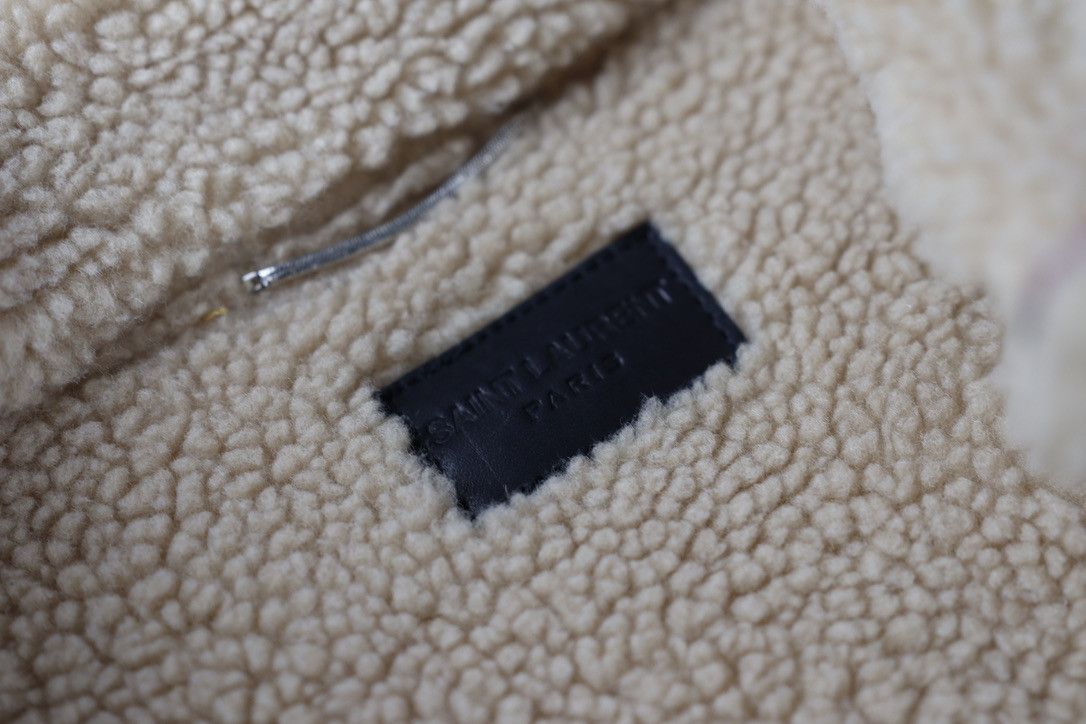 Saint Laurent Paris FW20 Saint Laurent Shearling Trucker Jacket Size US S / EU 44-46 / 1 - 9 Thumbnail
