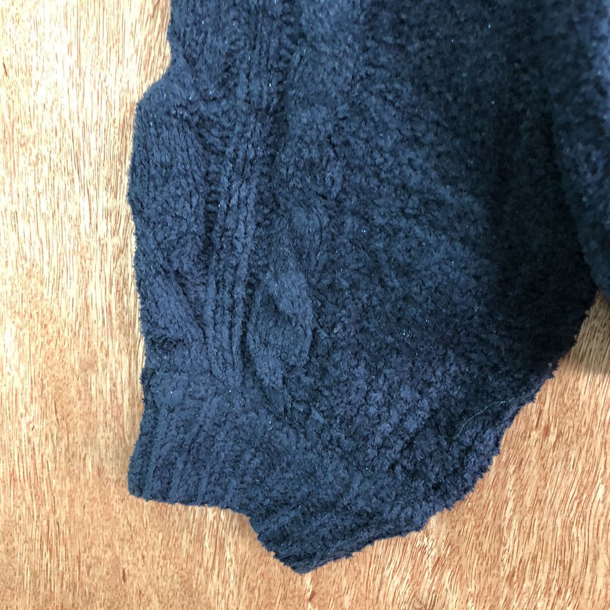 Homespun Knitwear × Japanese Brand Rose Farm Dark Blue Mohair Shag Shaggy Knitwear #c386 Size L / US 10 / IT 46 - 6 Thumbnail