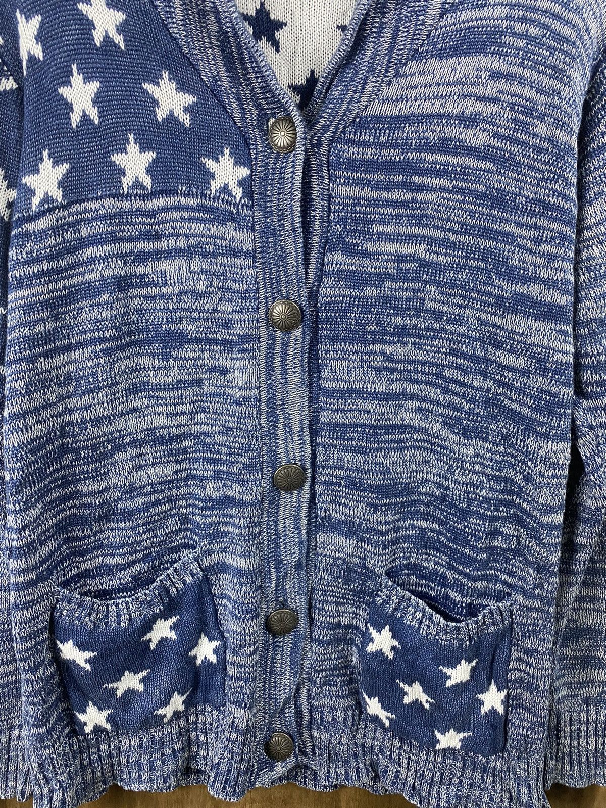Aran Isles Knitwear × Japanese Brand RCWB Japan patchwork cardigan Knitwear #Z061 Size US L / EU 52-54 / 3 - 10 Thumbnail
