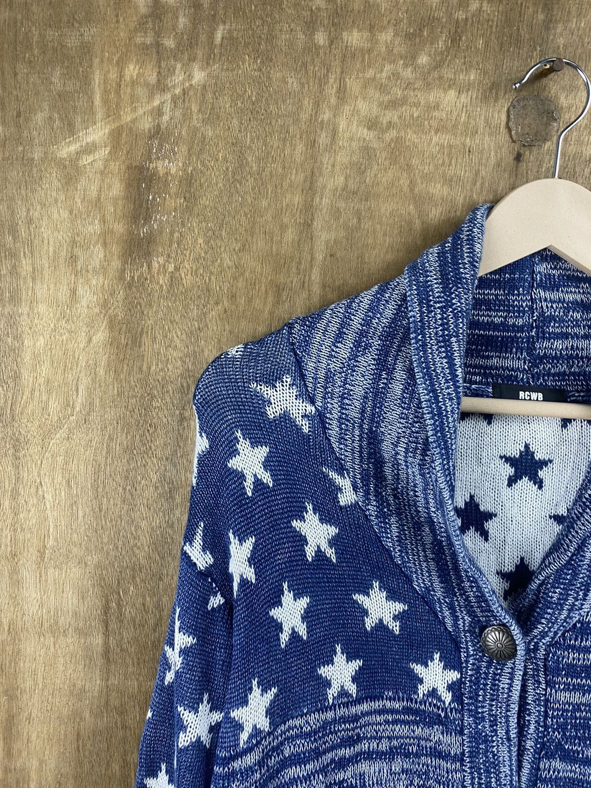 Aran Isles Knitwear × Japanese Brand RCWB Japan patchwork cardigan Knitwear #Z061 Size US L / EU 52-54 / 3 - 6 Thumbnail