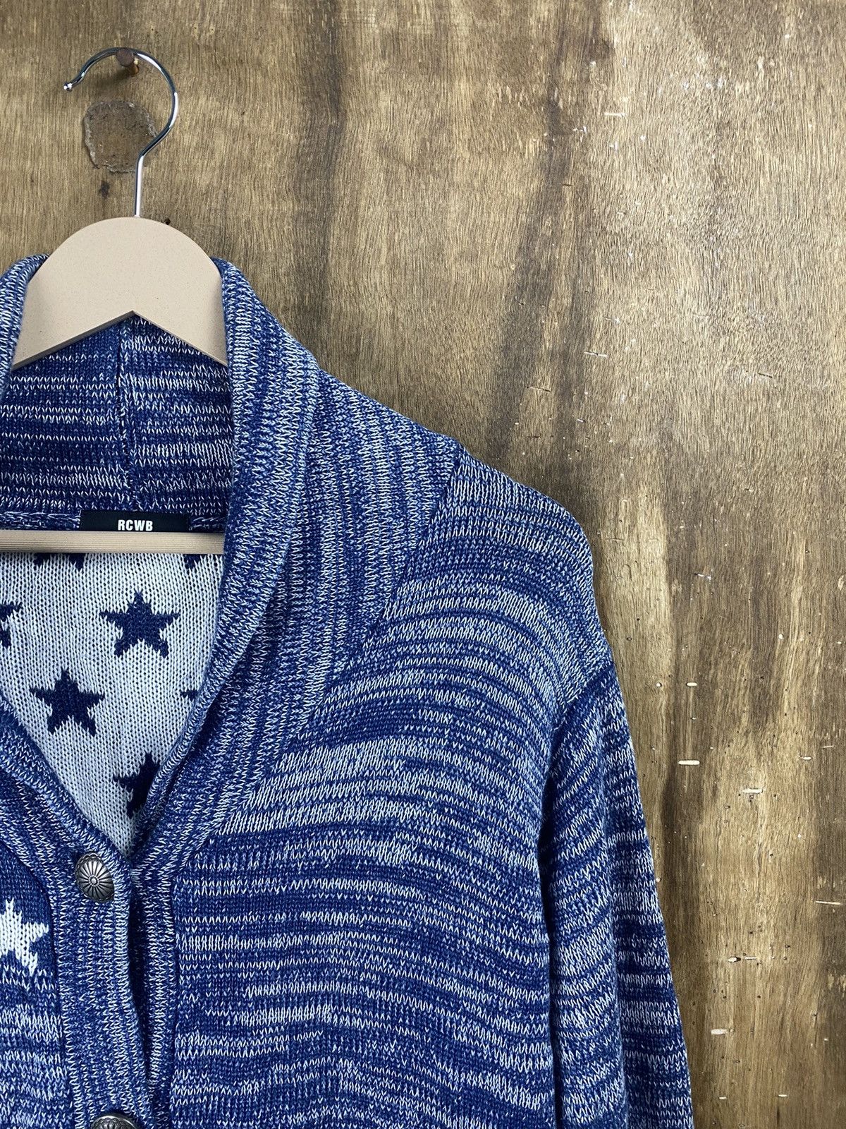 Aran Isles Knitwear × Japanese Brand RCWB Japan patchwork cardigan Knitwear #Z061 Size US L / EU 52-54 / 3 - 7 Thumbnail