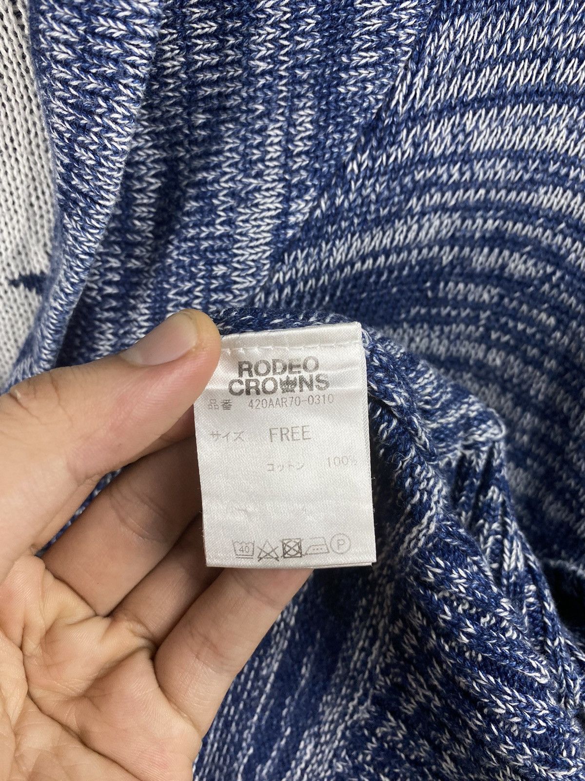 Aran Isles Knitwear × Japanese Brand RCWB Japan patchwork cardigan Knitwear #Z061 Size US L / EU 52-54 / 3 - 11 Thumbnail