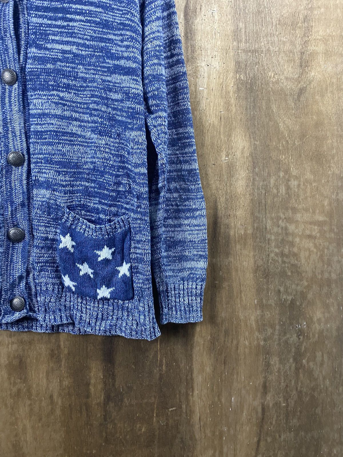 Aran Isles Knitwear × Japanese Brand RCWB Japan patchwork cardigan Knitwear #Z061 Size US L / EU 52-54 / 3 - 2 Thumbnail