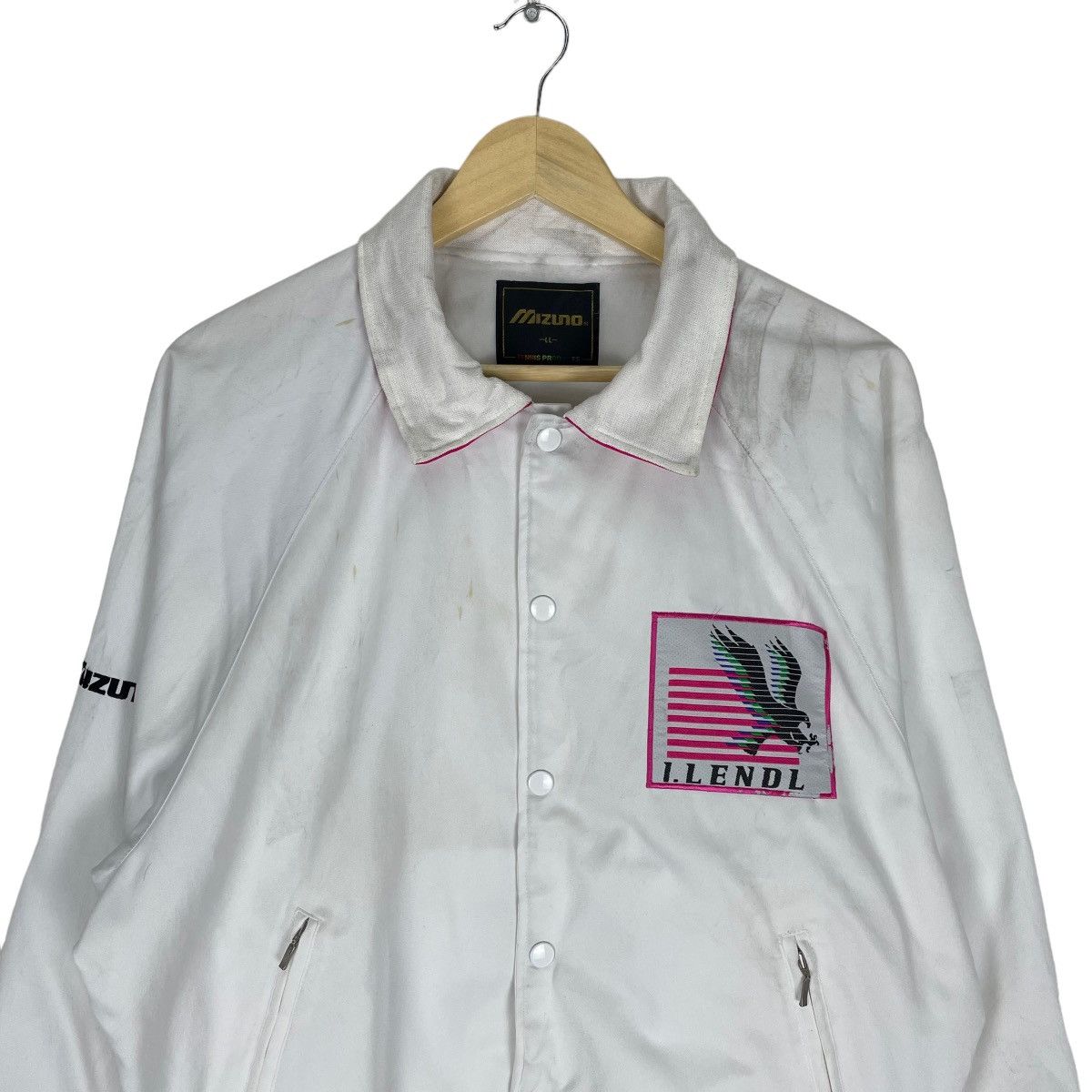 Mizuno ❄️90s MIZUNO IVAN LENDL LIGHT ZIPPER JACKET Size US L / EU 52-54 / 3 - 3 Thumbnail