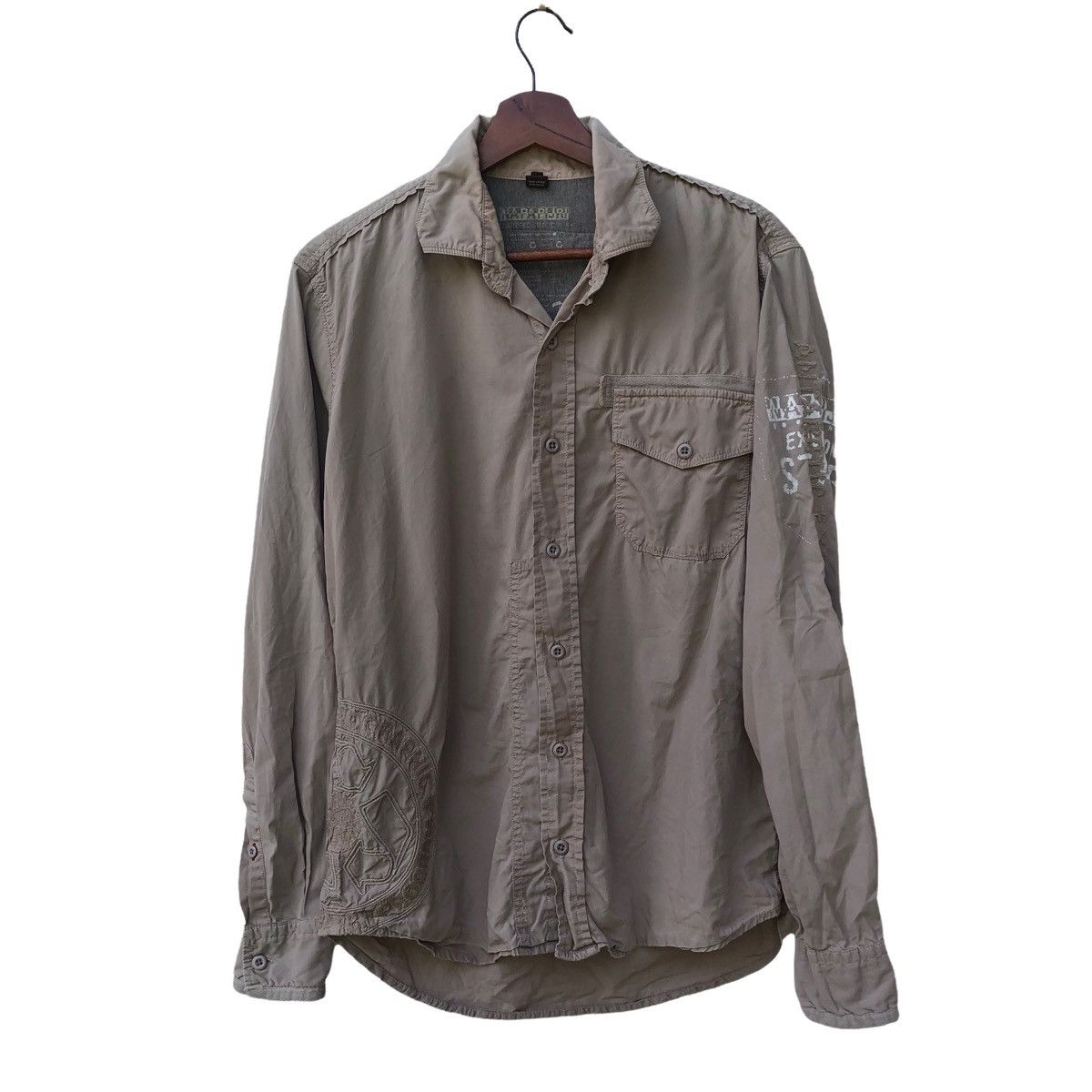 Napapijri NAPAPIJRI POLO BUTTON LONG SLEEVE SHIRT Size US S / EU 44-46 / 1 - 1 Thumbnail